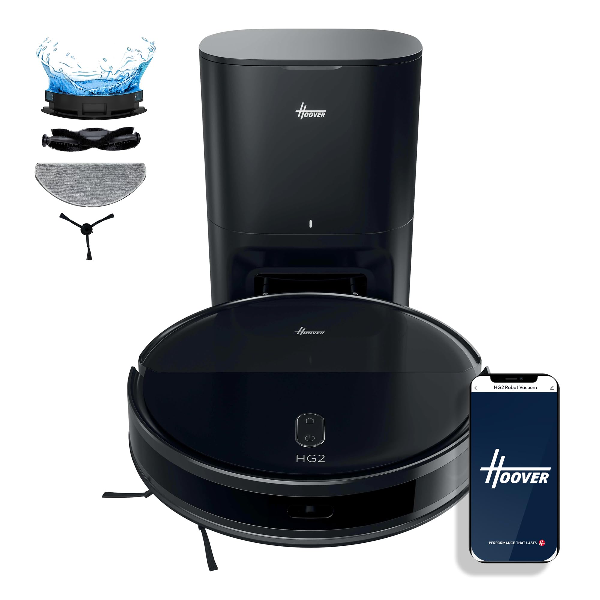 Hoover HG2 Hydro Pro Robot Vacuum & Mop with Self-Empty Station [HG250HP]