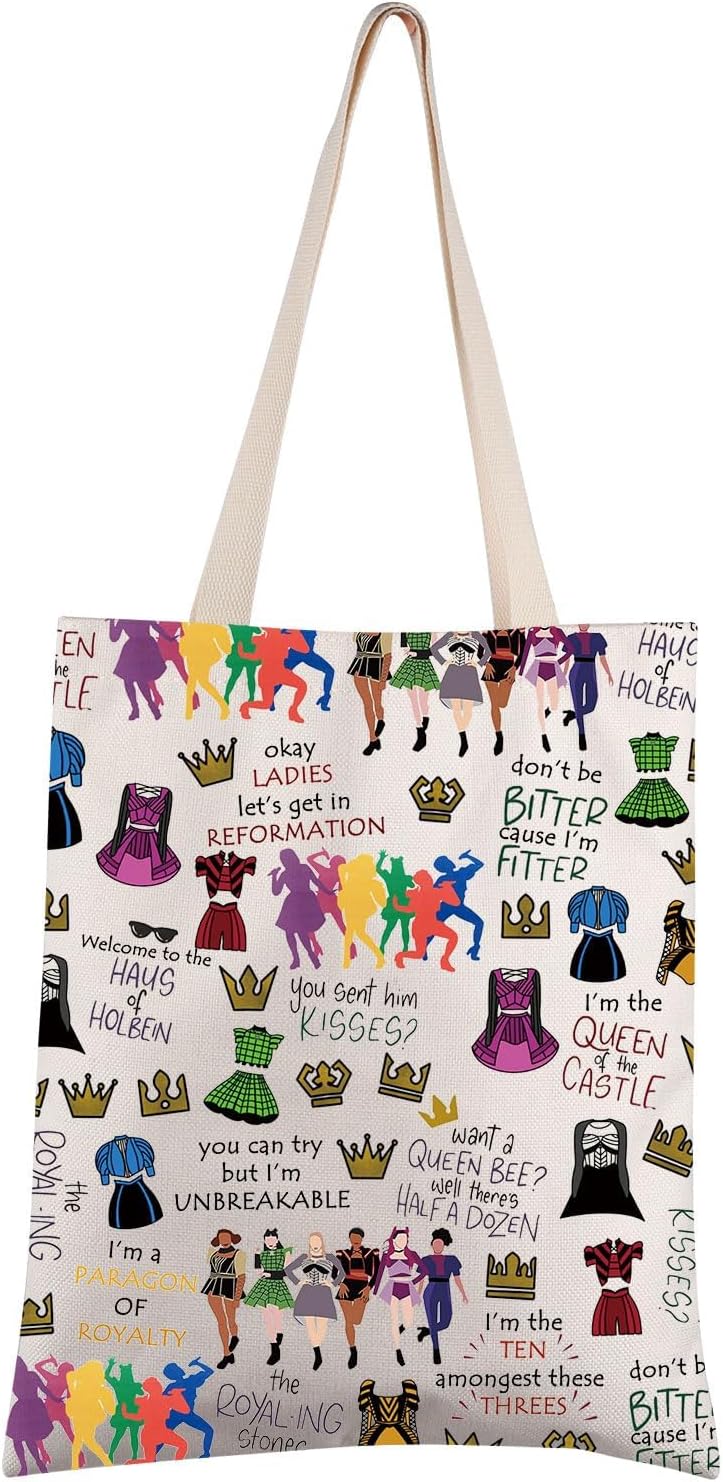 Six The Musical Inspired Tote Bag - Broadway Queen Musical Fan Gift