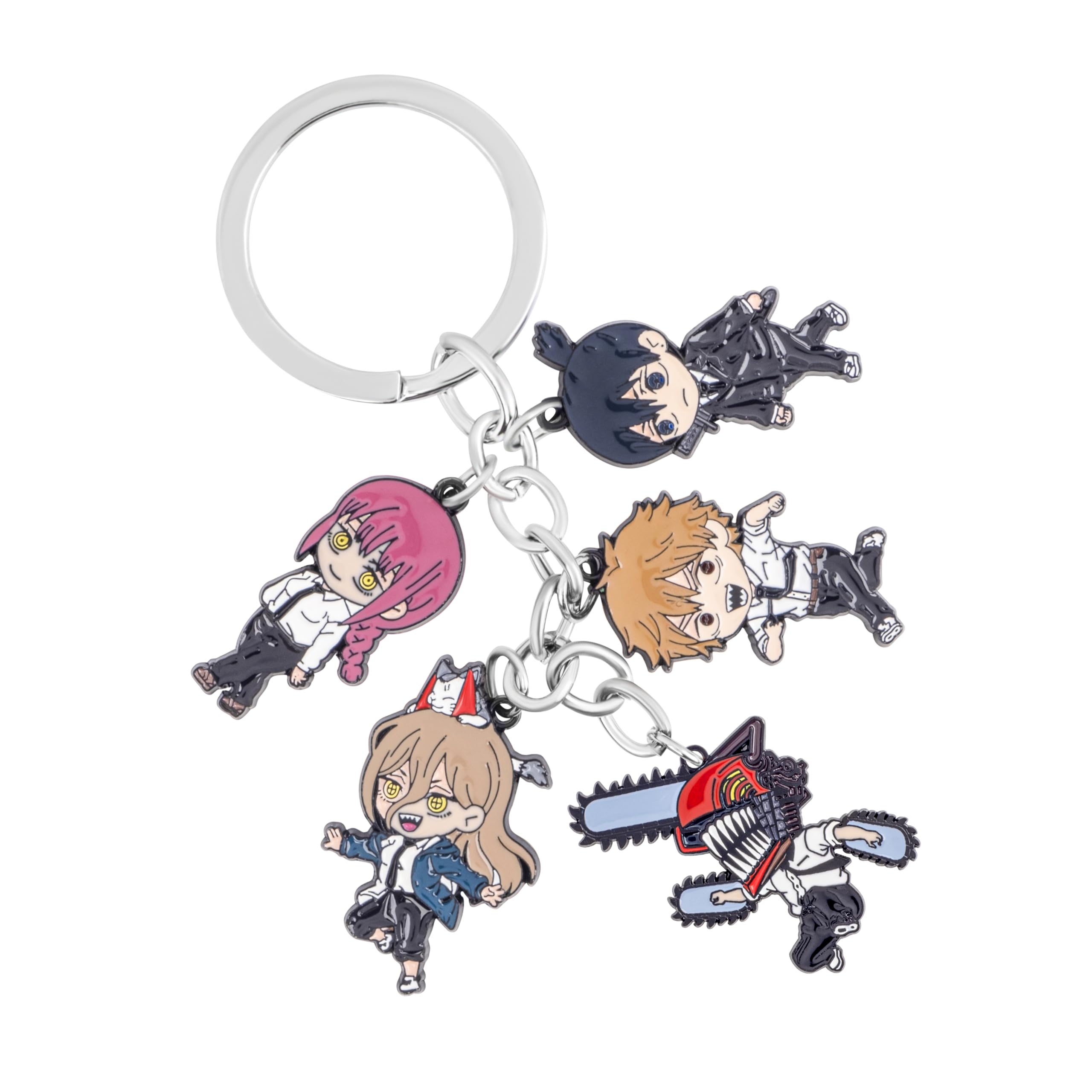 Llavero Chainsaw Man - Merch de anime con Makima, Power, Denji, Aki, Chainsaw Man y Pochita, regalos de anime
