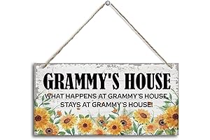 Vintage Grammy's House Sign: Warmth and Memories