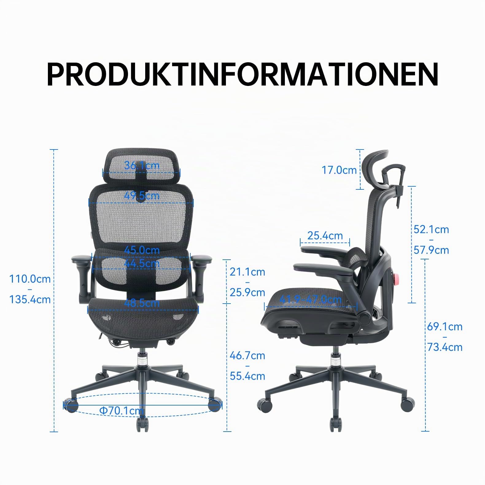 SIHOO B300 Pro Bürostuhl Ergonomisch, Stuhl mit Adaptive Lendenwirbelstütze