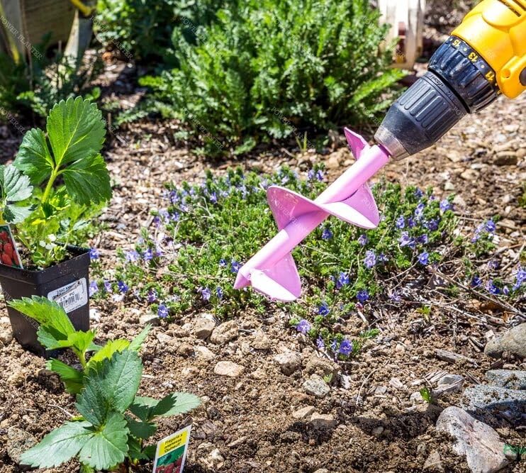 Tulip Bulb Planter Tool Power Planter 3x48 Inch Garden Auger Drill Bit ...