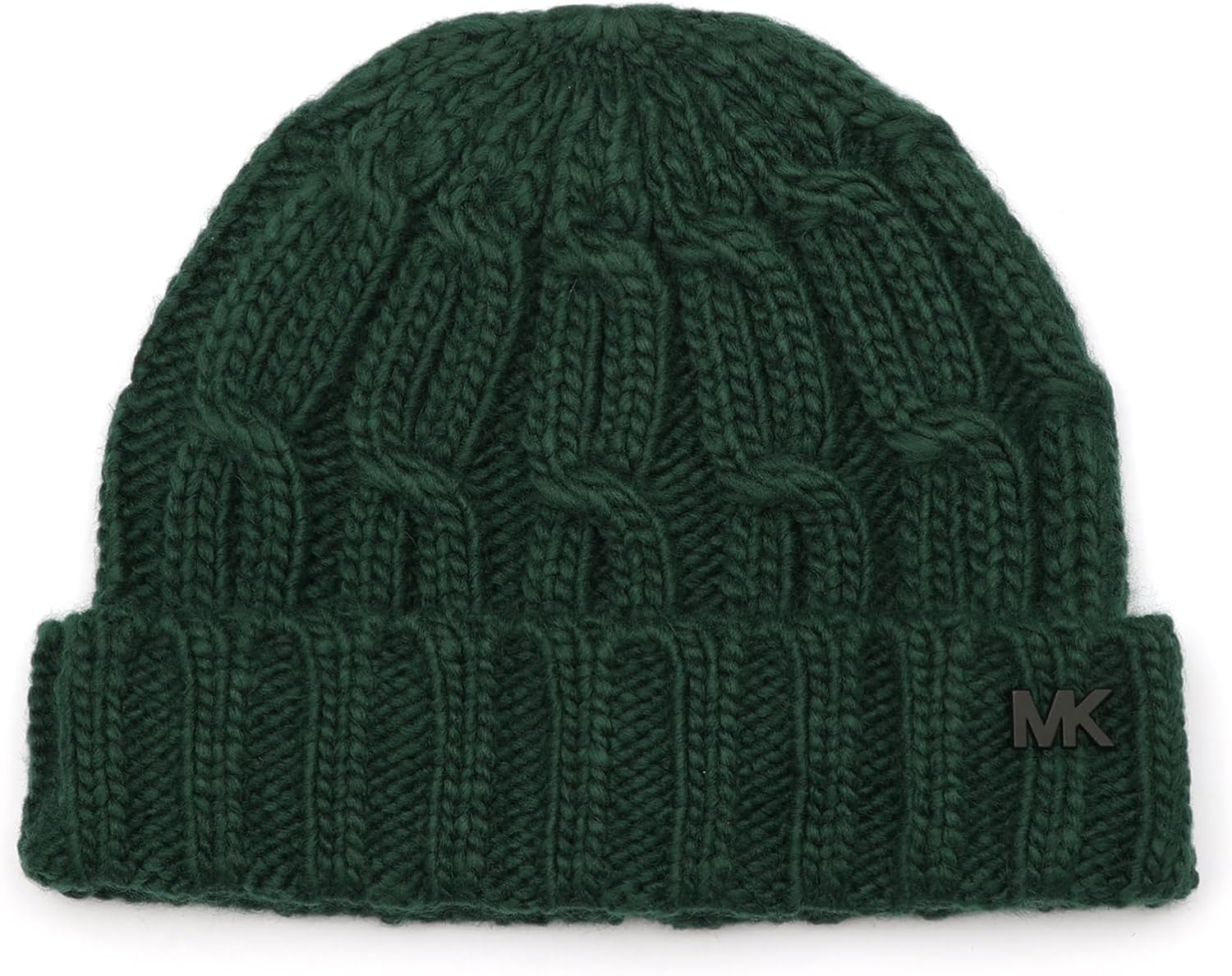 Michael Kors Men's V Cable Watch Cap, Comfortable & Warm Beanie & Accessory Hat for Cold Weather