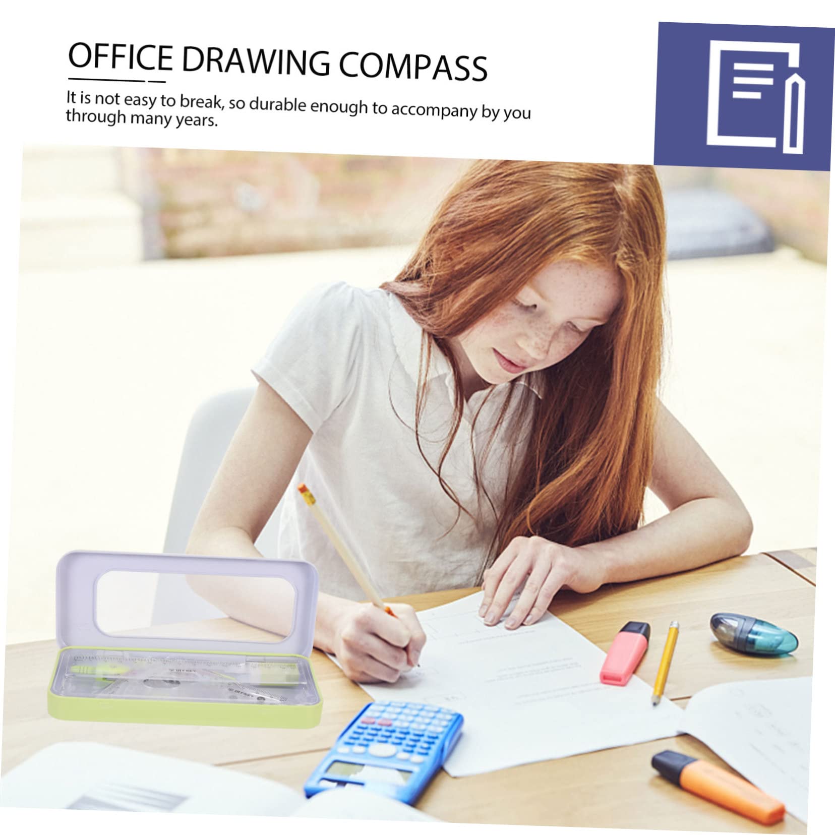 5sätze Professionelles Geometrie-zeichenset Für Schüler Teiliges Mit Kompass Lineal Und Winkelmesser Präzise Messwerkzeuge Für Kunst Architektur Und Schule Tragbar Grüner Box