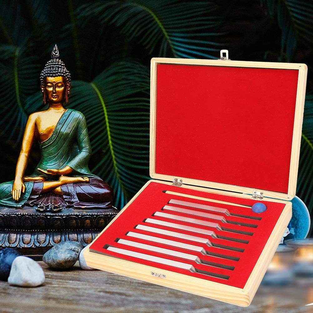 Stimmgabel, Aluminiumlegierung Stimmgabel Stimmgabeln Stimmgabel Set Heilung 256Hz / 288Hz / 320Hz / 341.3Hz / 384Hz / 426,6Hz / 480Hz Stimmgabel-Set Für Meditation und Massage