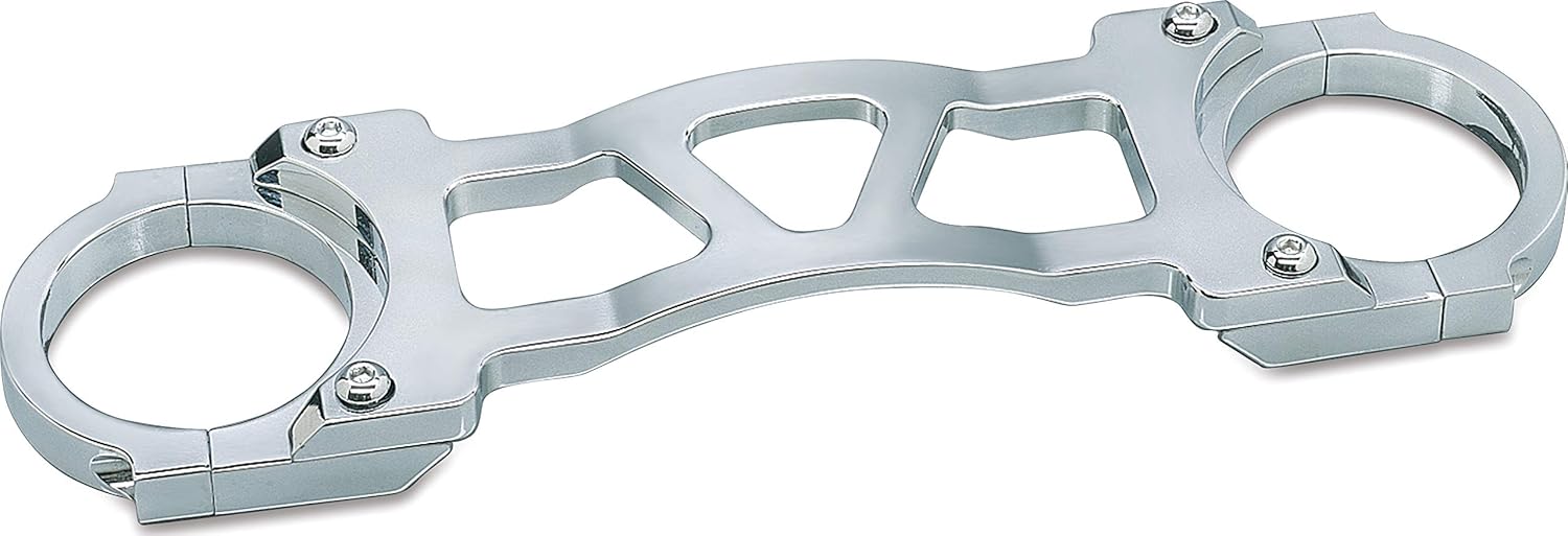 Kuryakyn 8620 Motorcycle Accent Accessory: Wide Glide Front End Fork Brace for 1991-2010 Harley-Davidson Motorcycles, Chrome