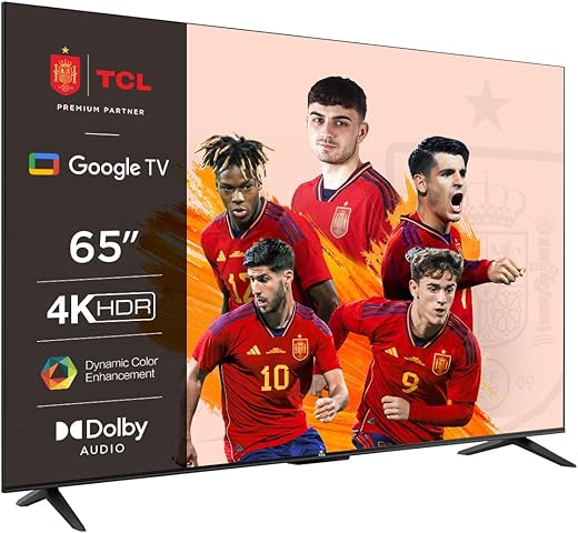 TCL 65P639, TV 65”, 4K HDR, Ultra HD, Google TV con design...