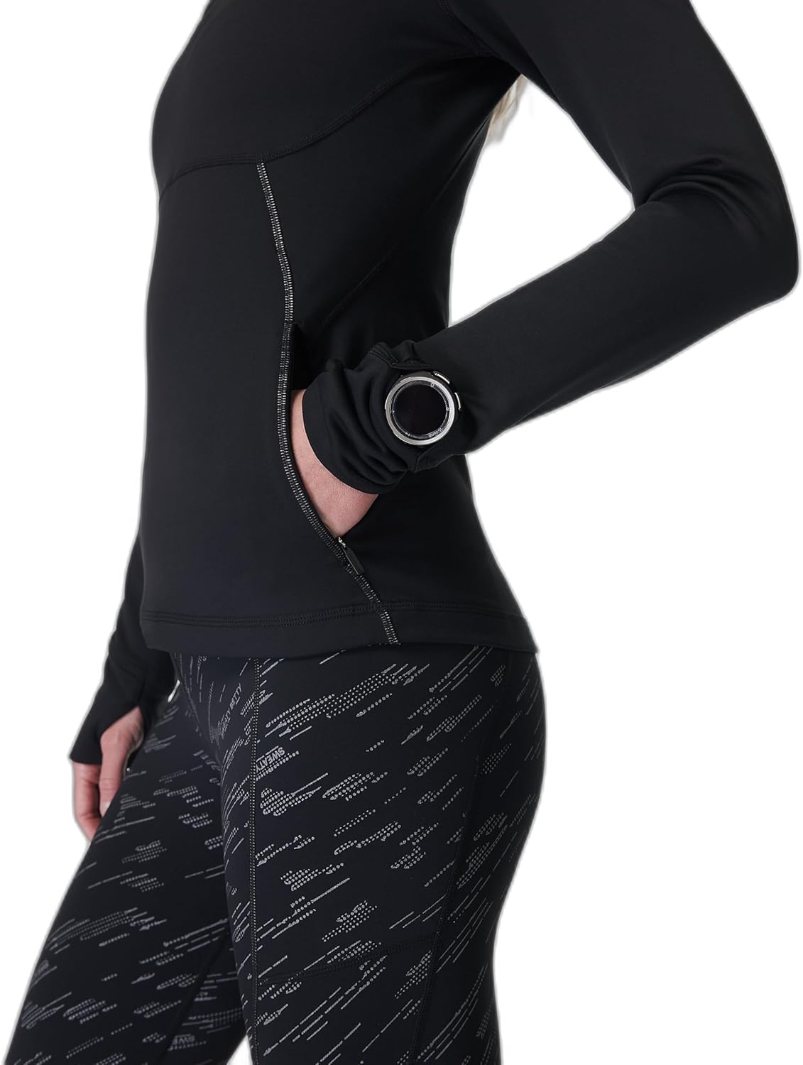 Sweaty Betty Women's Therma Boost Fleece Running Workout Half Zip - Image 7