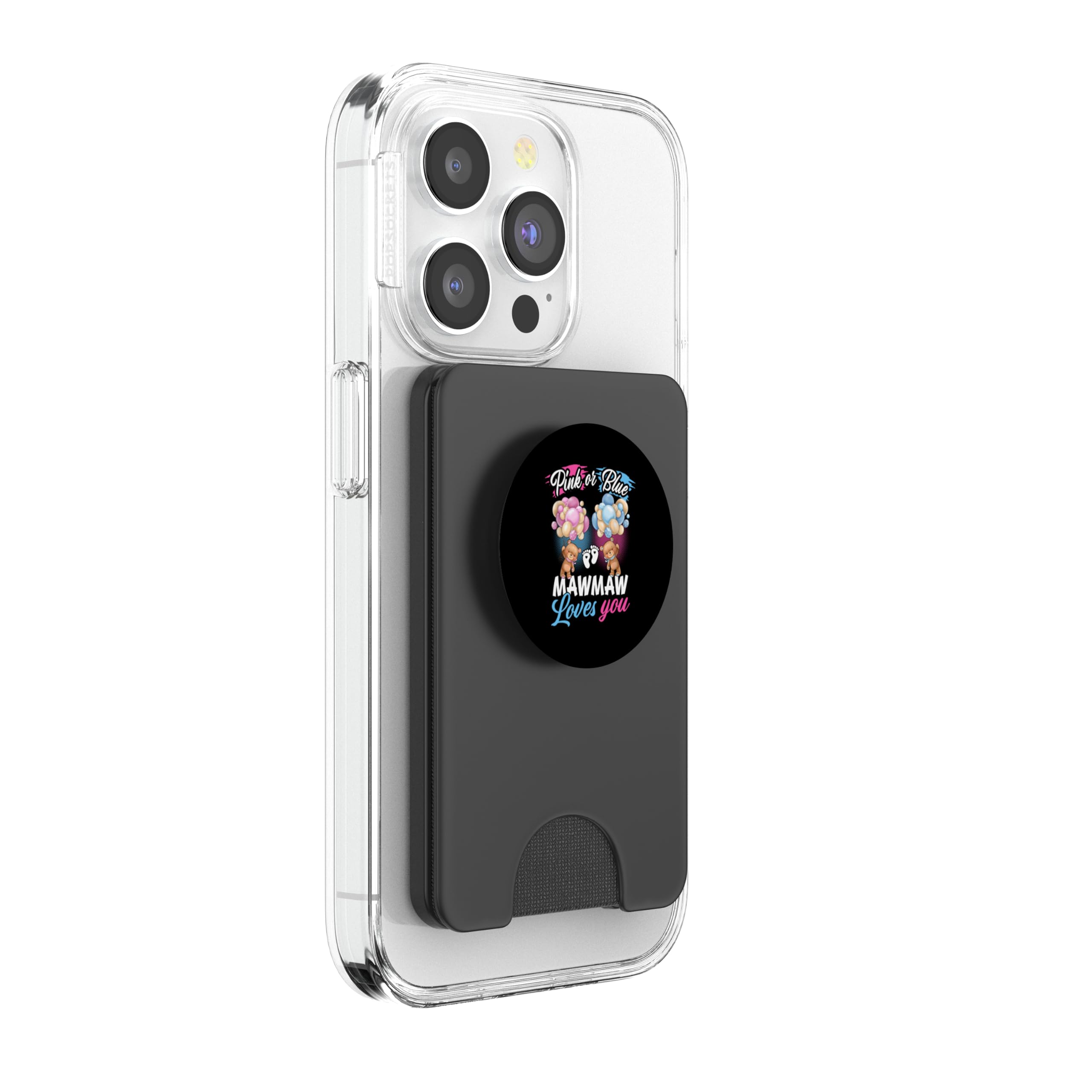Osos Rosa O Azul Mawmaw Te Ama Revelación De Género PopSockets PopWallet para MagSafe