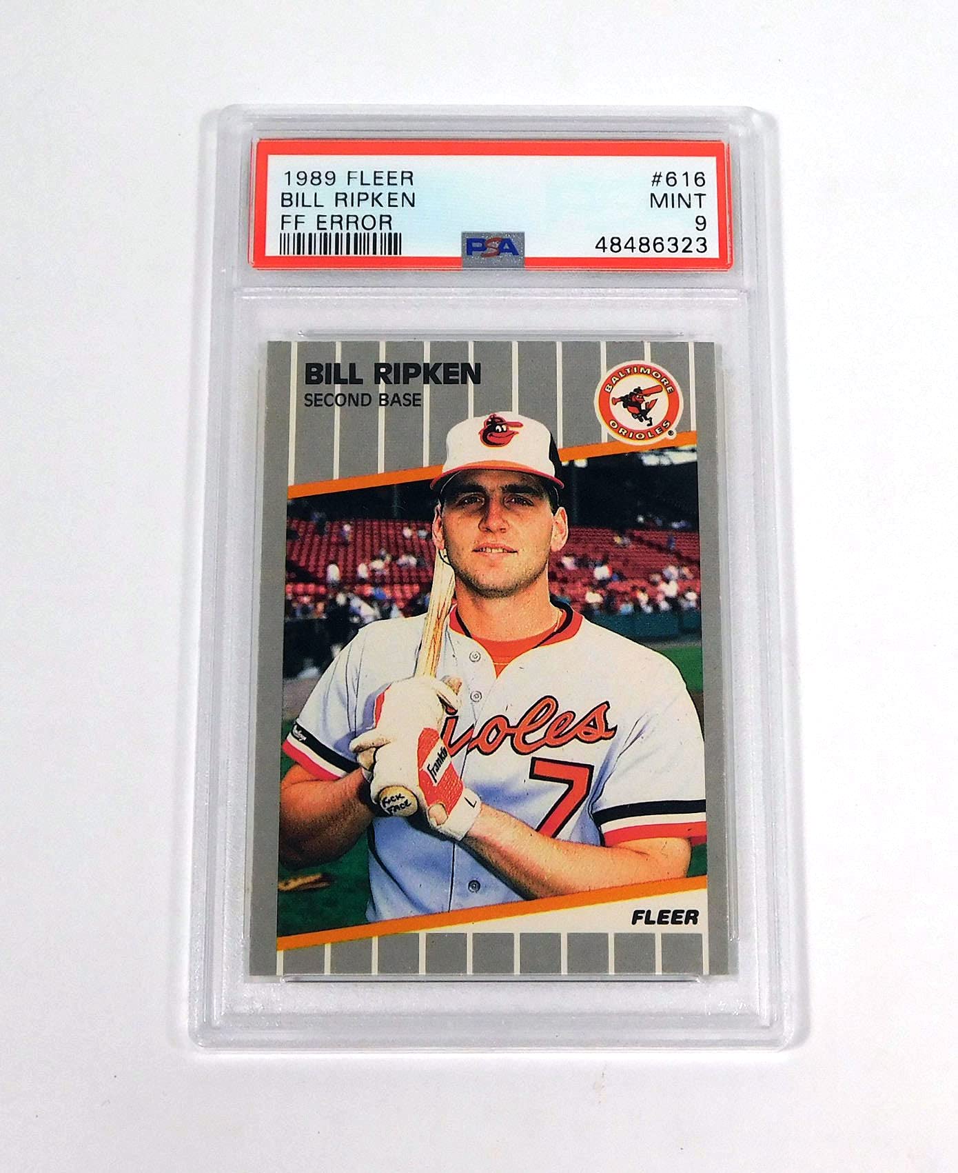 Amazon.com: 1989 Fleer Bill Ripken #616A Expletive on Handle Orioles PSA 9  Baseball Graded Card : Collectibles & Fine Art