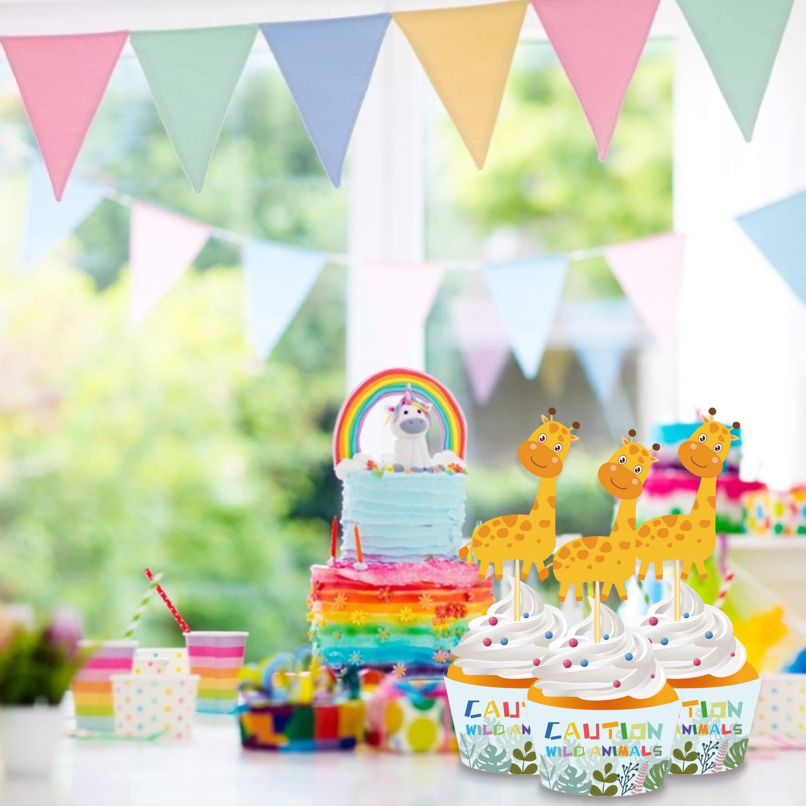 Torta Scenografica In Cartoncino Tema Animali Della Giungla Per Il Secondo Compleanno Di Lavinia 😘 Jungle Animals Cardstock Dummy Cake 768x960