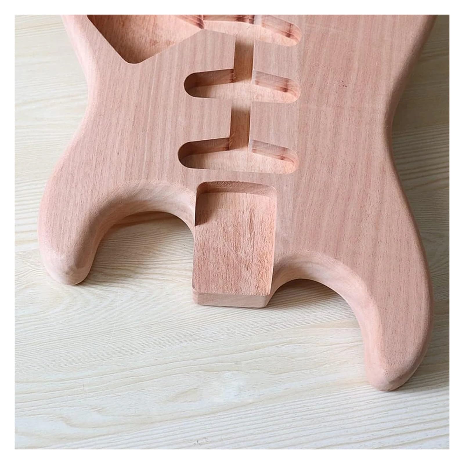 Cuerpo de guitarra eléctrica sin terminar de caoba ST, pieza de guitarra ST DIY personalizada