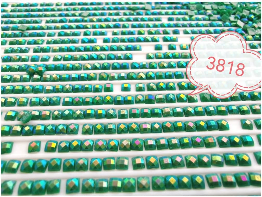 Square AB Diamonds Drills General for Diamond Painting, Manicure 35 Colors Choose (AB 5200)
