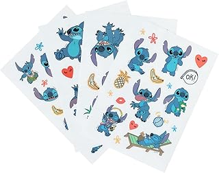 Grupo Erik Pegatinas Disney Stitch impermeables y reutilizables. Paquete de pegatinas Stitch: 57 stickers Disney, optimas ...