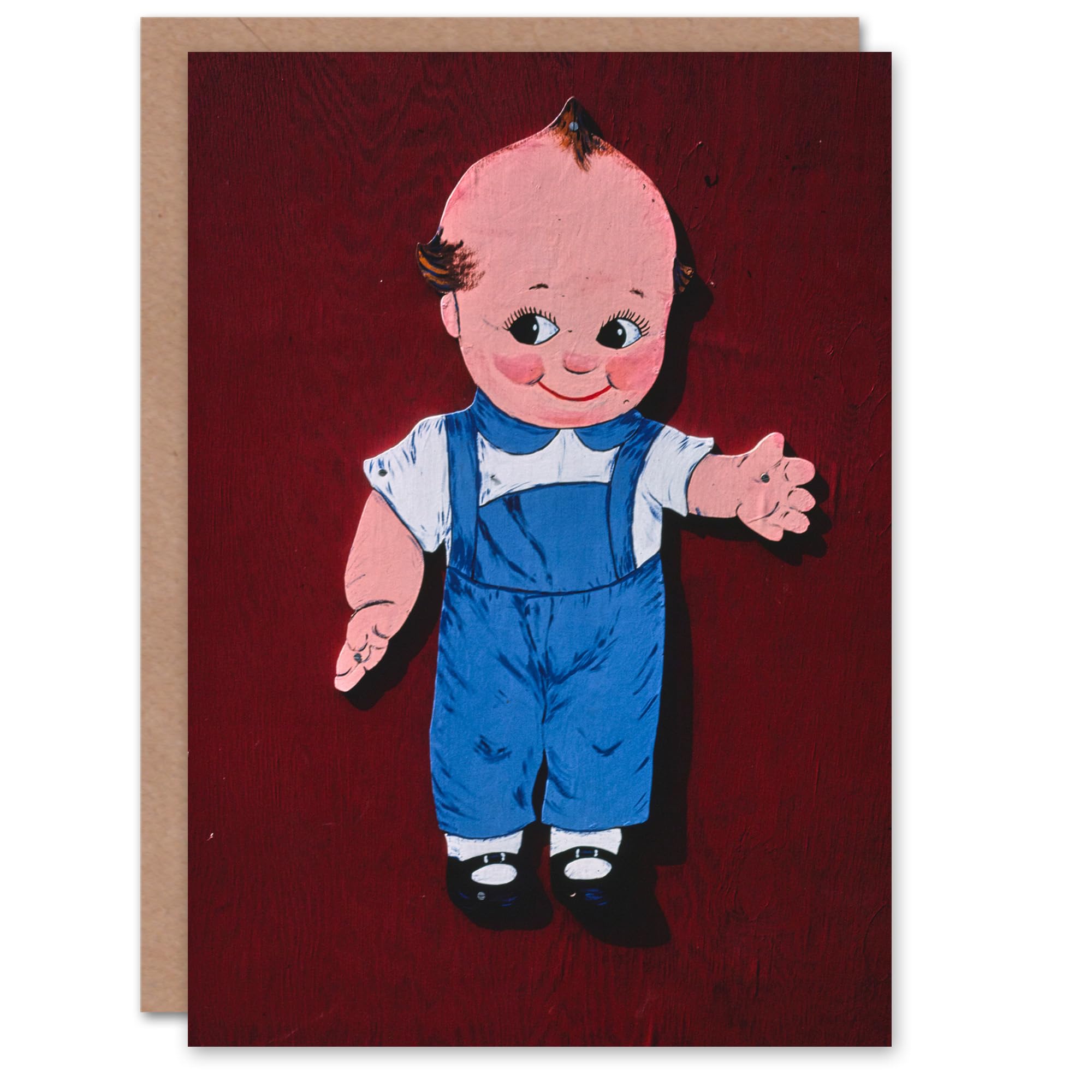 Artery8 John Margolies Art Card Retro Kewpie Boy Deer Acres Fun Park Photo