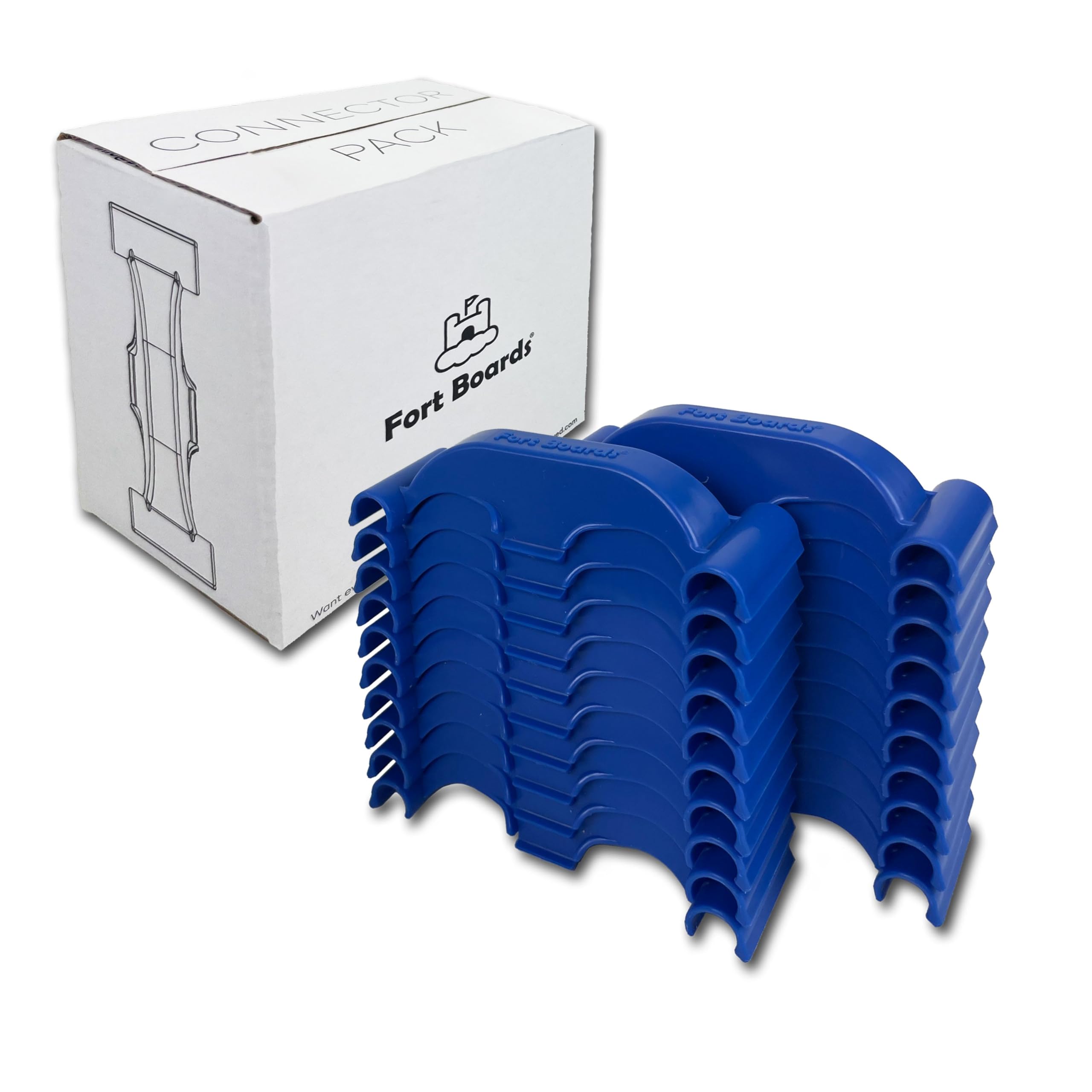 Boldly Played Connectors for Fort Boards and Blaster Boards - 20 Pack