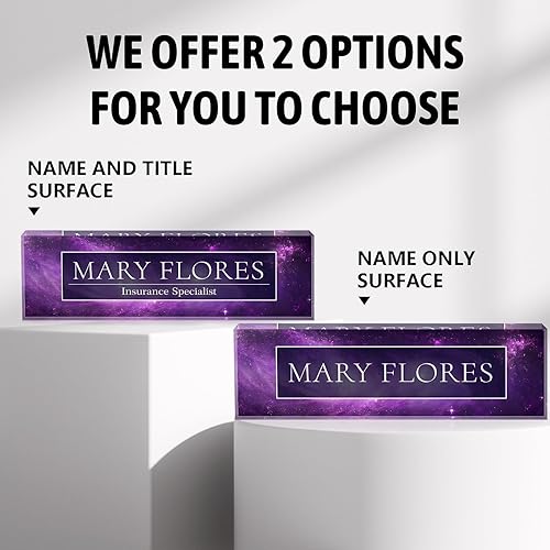 Miniatura 3 de Placa de nombre personalizada para escritorio de oficina, placas de nombre personalizadas para escritorios, placa de identificación personalizada