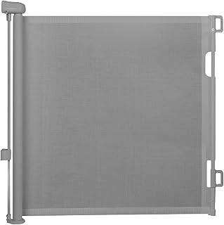 Retractable Baby Gate Staircase Door Stair Gate, Children & Pet Safety Door Extend Up to 140cm Wide / 86cm High Baby Door, Dog Door & Pet Door for Stairs, Indoor Areas, Doorways & Corridors
