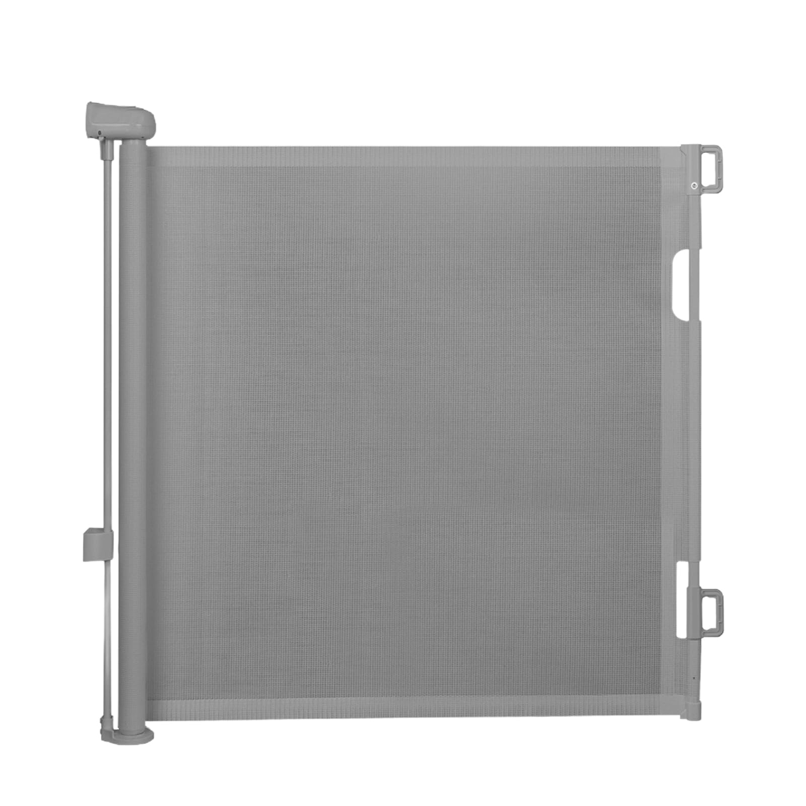 Eidoct Grey Retractable Baby Gate Staircase Door Stair Gate, Children & Pet Safety Door Extend Up To 140Cm Wide / 86Cm High Baby Door, Dog Door & Pet Door For Stairs, Indoor Areas, Doorways & Corridors