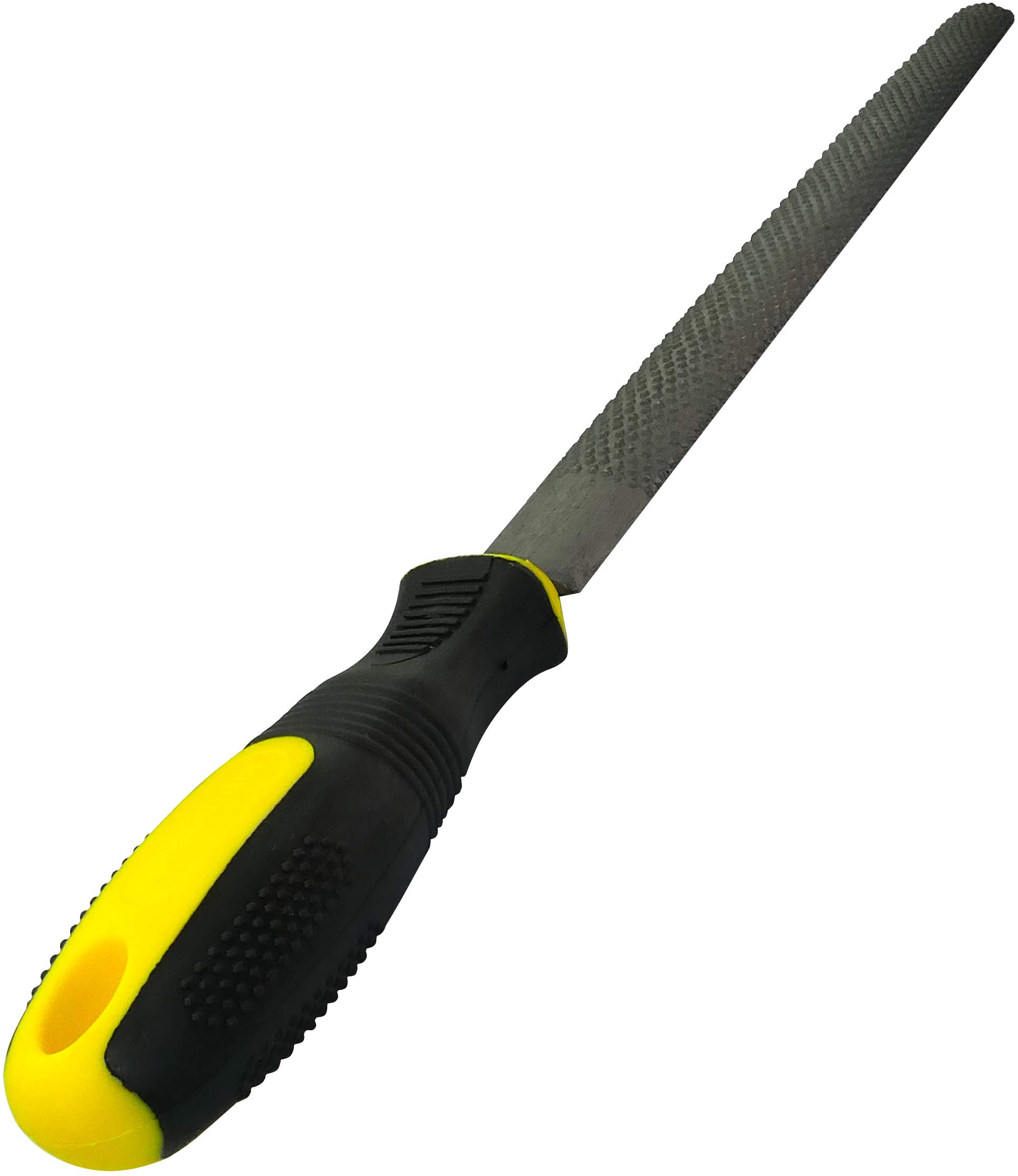 AERZETIX - Lima/Raspa per legno in acciaio semitonda - Lunghezza 300mm - Utensile manuale da falegname - Manico bimateriale - Strumenti di finitura Lime/Spilli/Denti - C45956