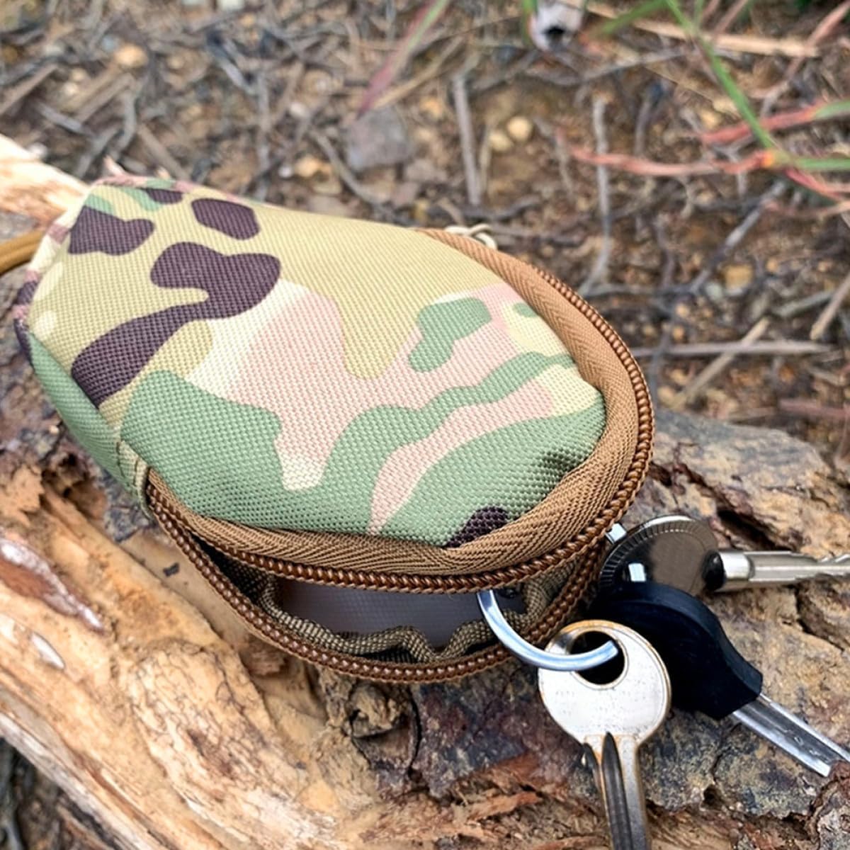 FOMIYES Key Organizer Bag Portable Anti-Theft Zipper Key Wallet Compact for Enthusiasts for Travel and Everyday Use