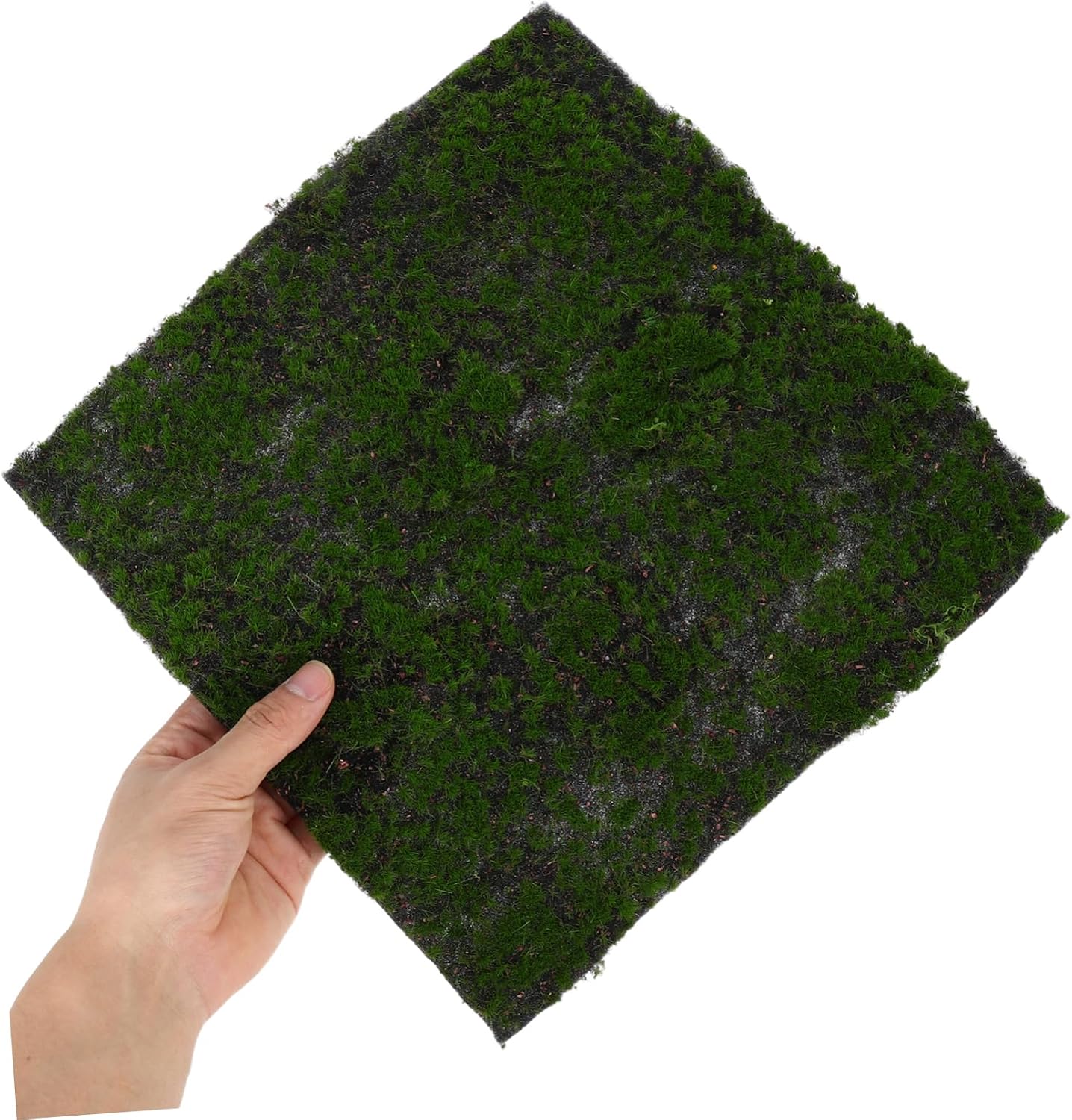 Zerodeko Artificial Moss Turf Rug Green Moss Mat for Crafts Decorative Artificial Grass for Decorating