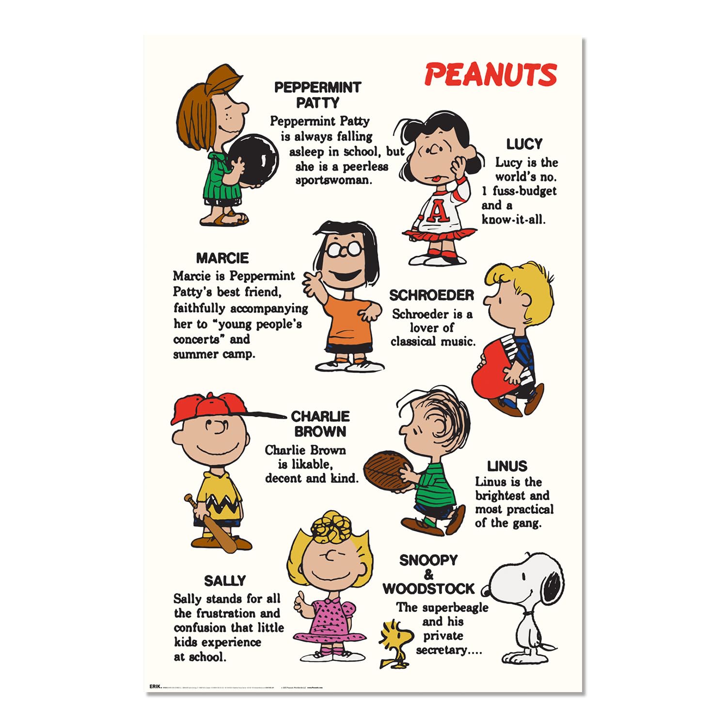 Grupo Erik Poster Snoopy - 36 x 24 inches / 91.5 x 61 cm - Shipped Rolled Up - Cool Posters, Art Poster, Wall Posters & Prints