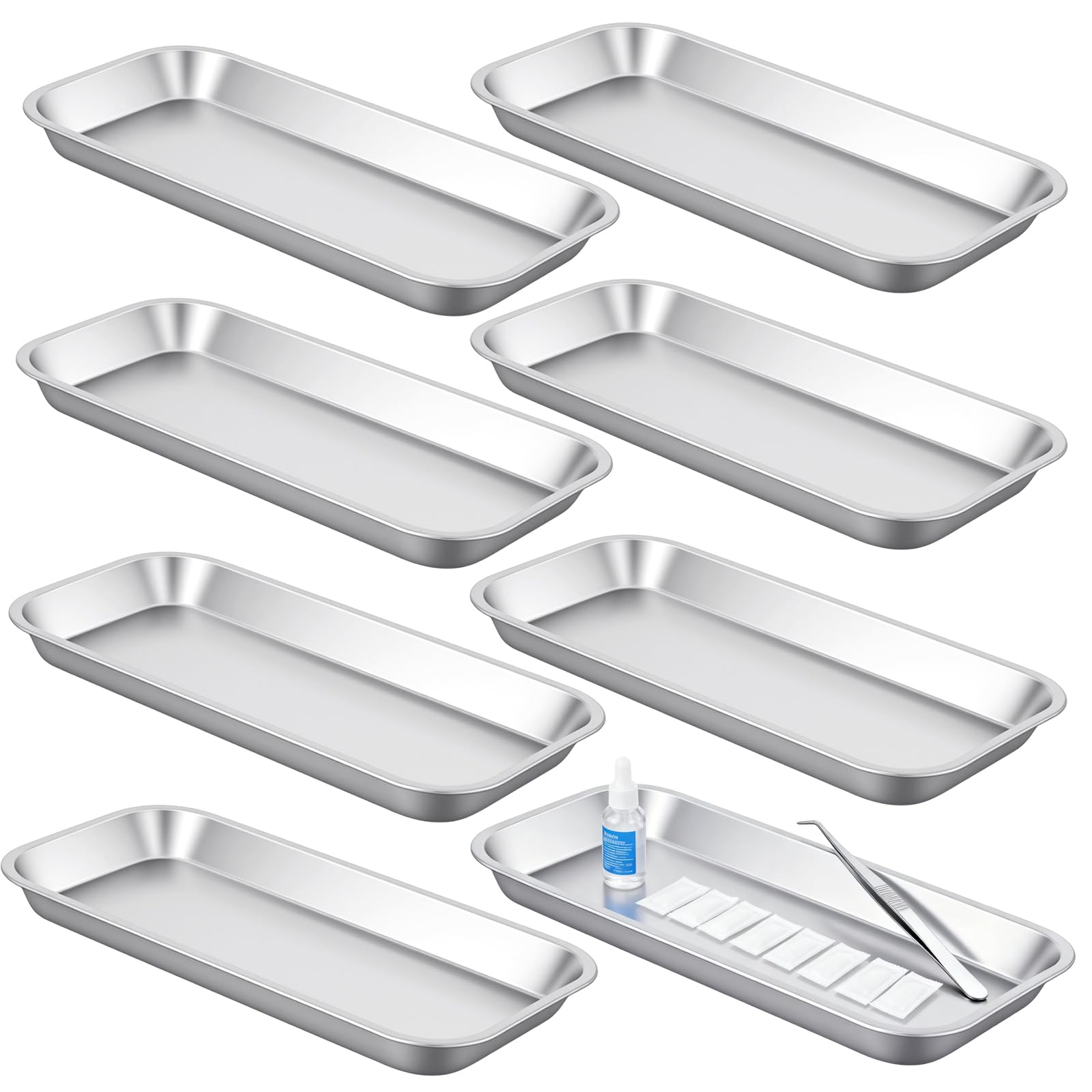 Plateaux d'instruments en acier inoxydable pour organiser vos outils et fournitures
