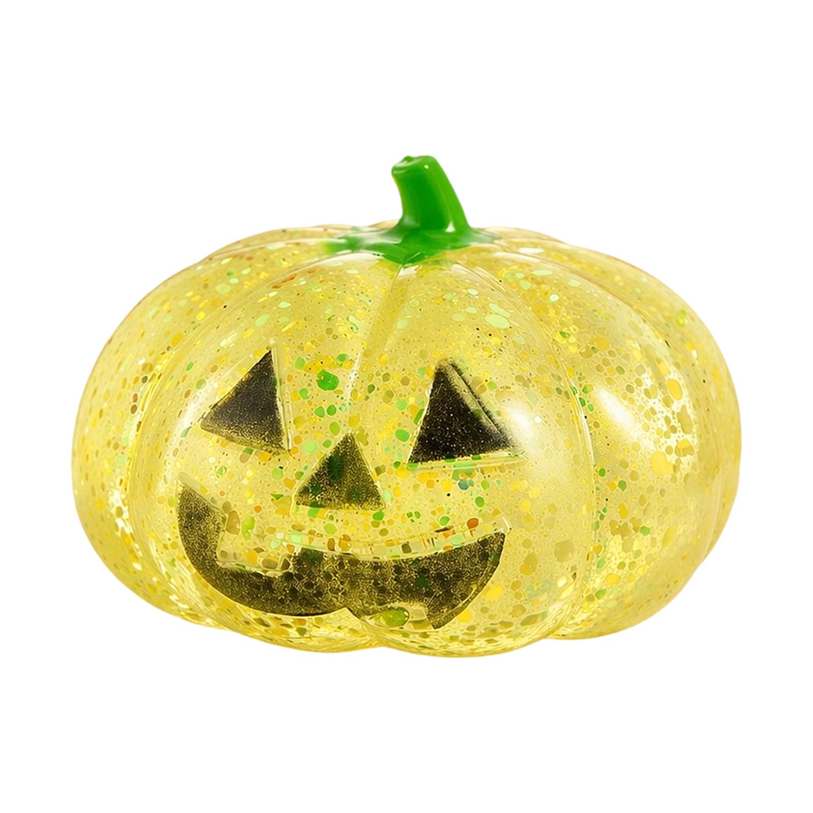 Halloween Squishy Fidget Toy ,Glitter Pumpkin Stress Ball