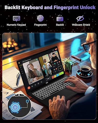 Miniatura 5 de NIMO Portátil ligero para juegos de 17.3", 8 núcleos AMD Ryzen 7 8745HS 16GB DDR5 RAM 1TB SSD (Beat R9 6900HX, hasta 4.9GHz) Radeon 780M GPU IPS FHD