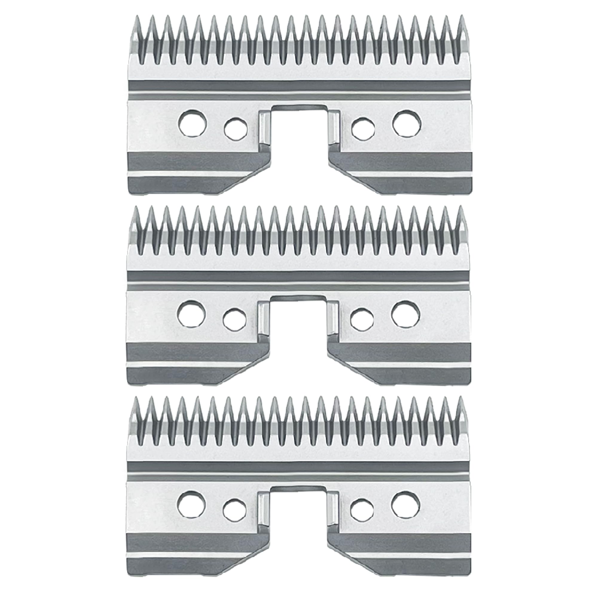3 cuchillas de repuesto para cortapelos para mascotas compatibles con Andis 64440, compatible con Oster A5, compatible con Wahl KM Series, acero de metalurgia en polvo 440C, HRC 58-60, 22 dientes