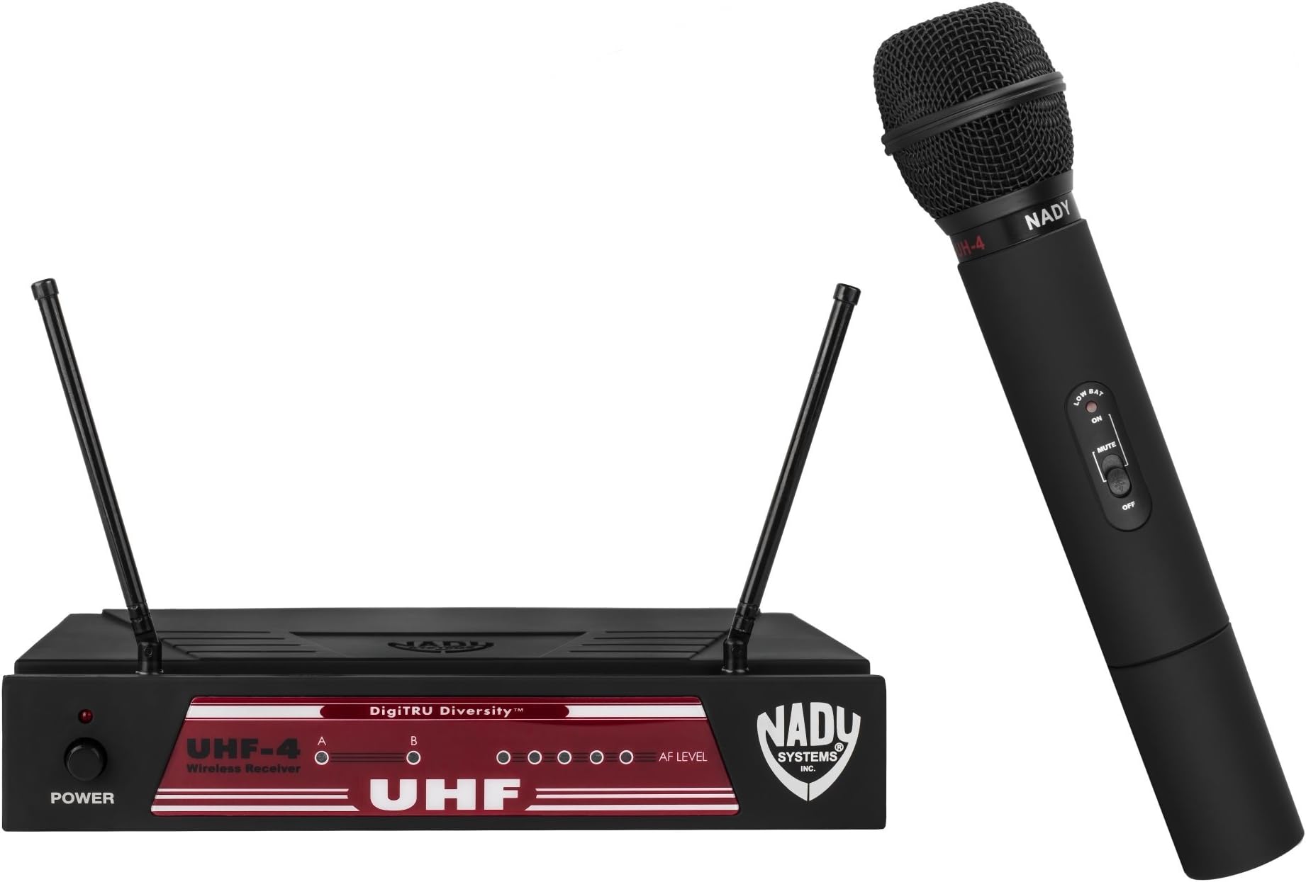 Nady UHF-4 Wireless Handheld Microphone System with True Diversity