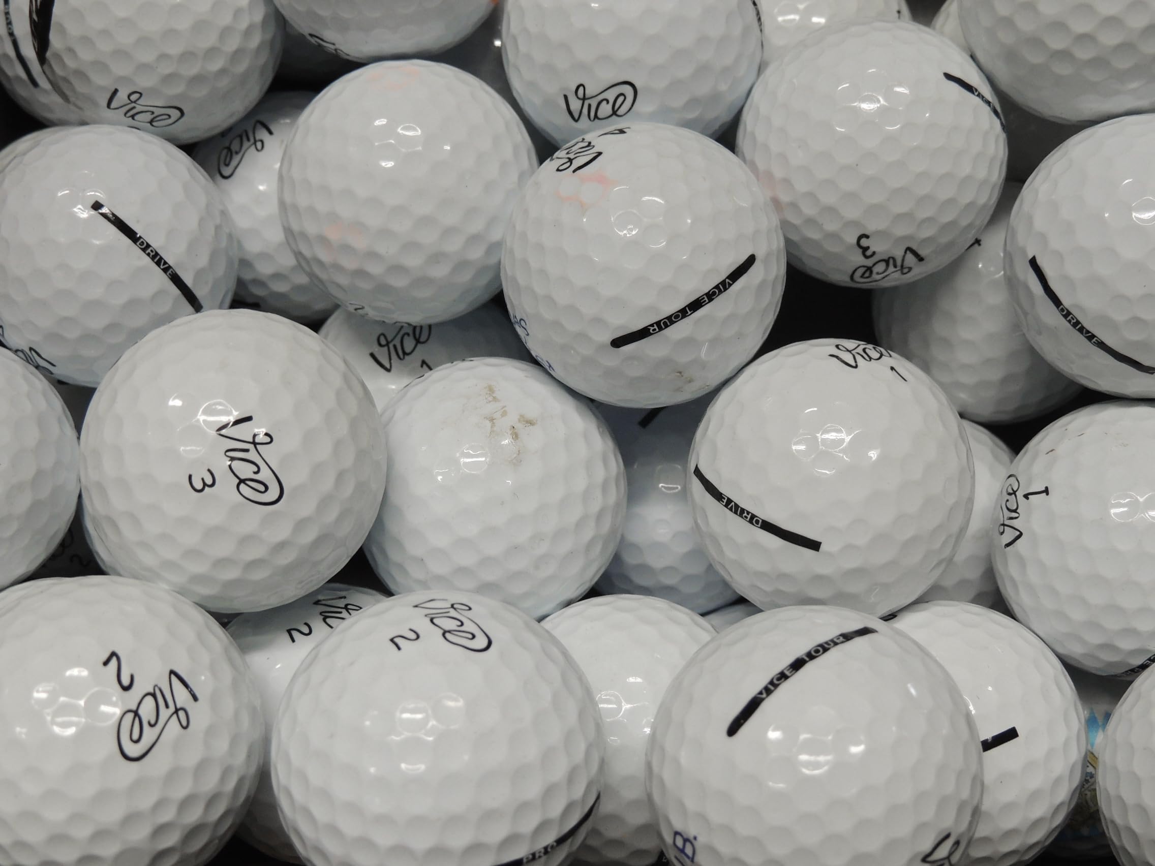 50 Vice Golf Lakeballs Grade A - gebrauchte Golfbälle