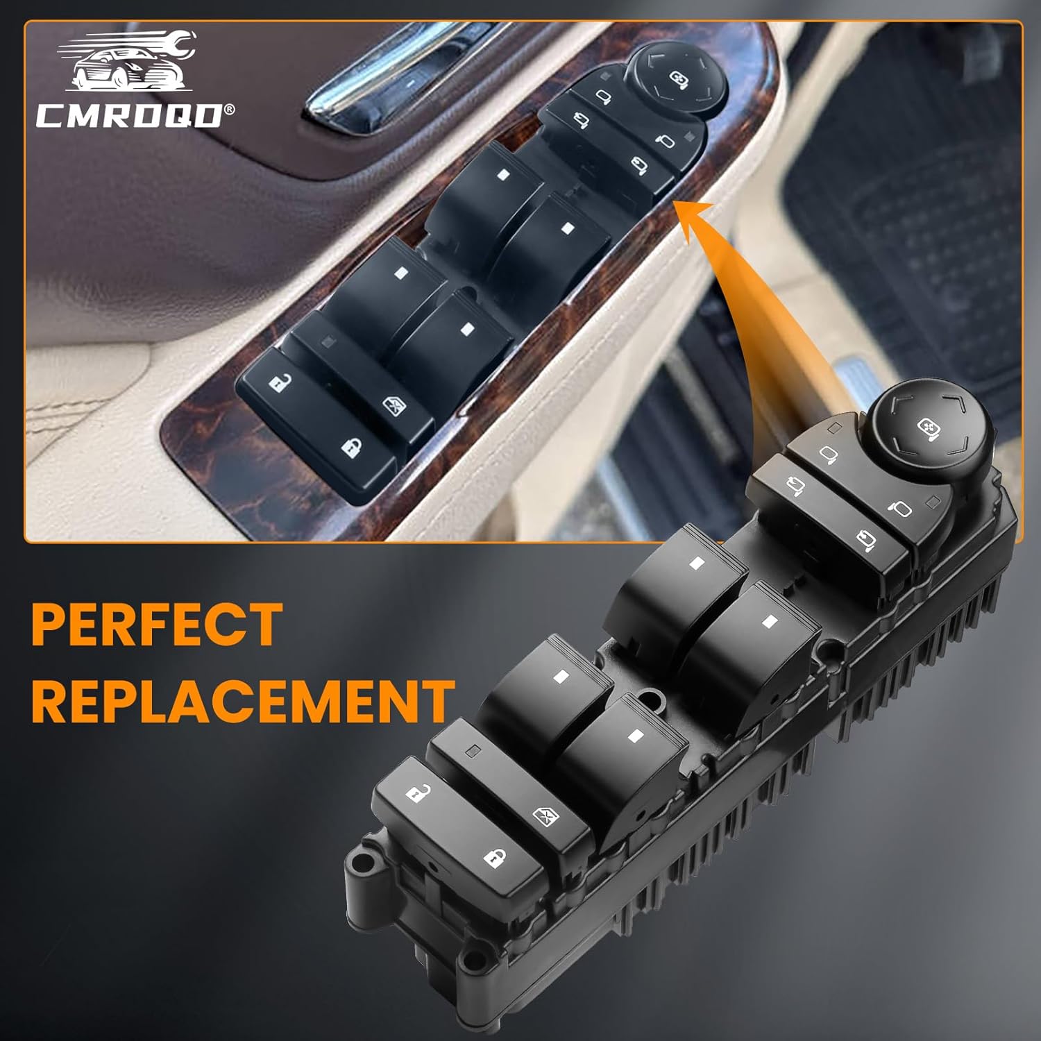 20835553 Master Power Window Switch Driver Side Control, W/Folding Mirror Door Lock, fit for 2007-2014 Chevy Suburban Silverado 1500 2500 Avalanche Tahoe/GMC Sierra 1500 2500 3500 Yukon/Escalade