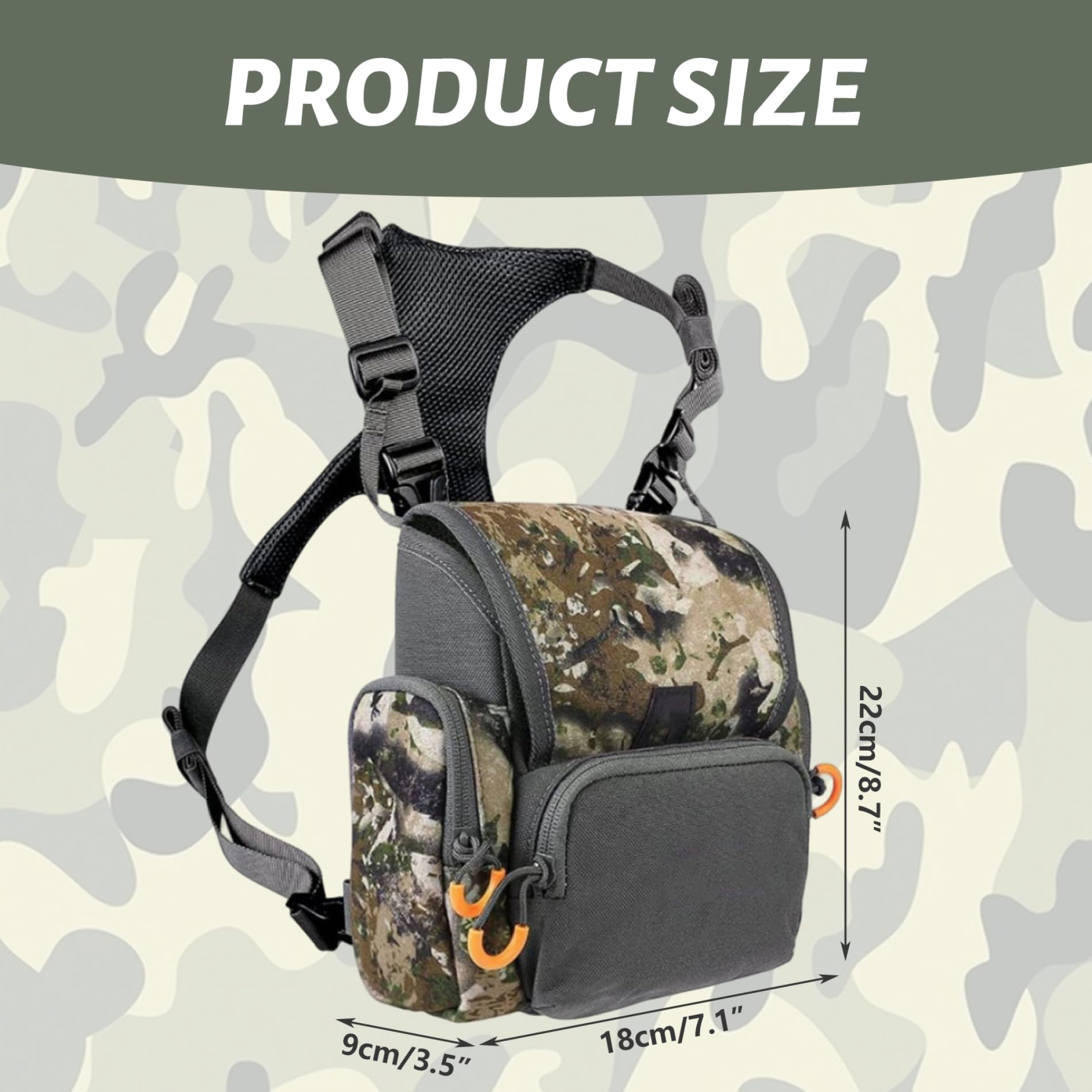 Harnais Binoculaire Respirant Réglable Avec Multi-poches étanche