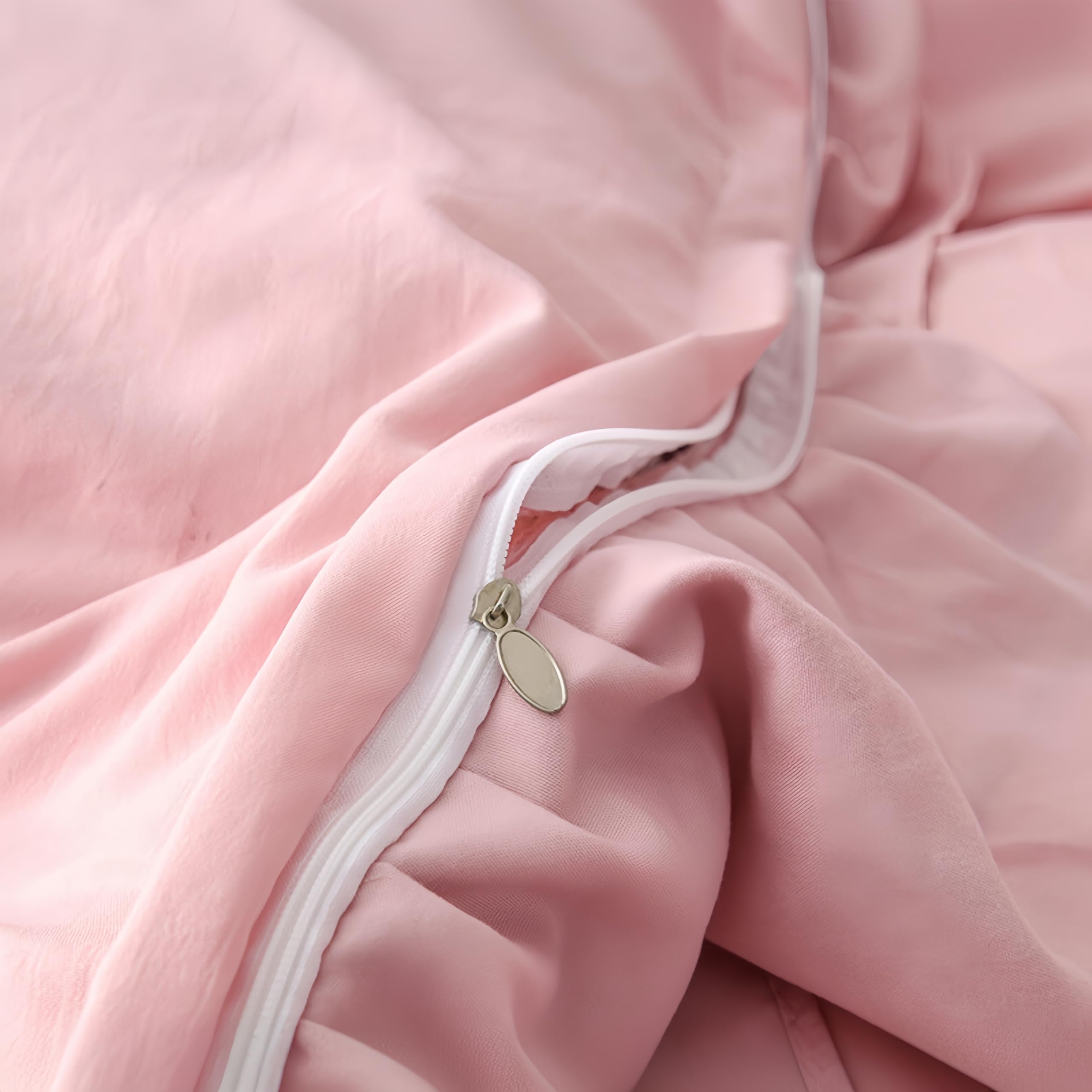 Romántico juego de ropa de cama beige con volantes, 4 piezas, 135 x 200 cm, funda de edredón acogedora con volantes, funda de edredón de microfibra gris pardo y 2 fundas de almohada de 80 x 80 cm
