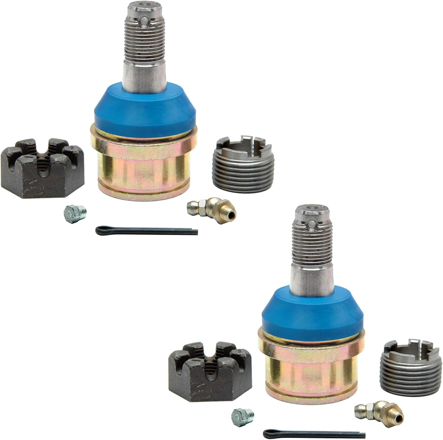 Pair Set 2 Front Upper Suspension Ball Joints Kit For Chevy Dodge GMC