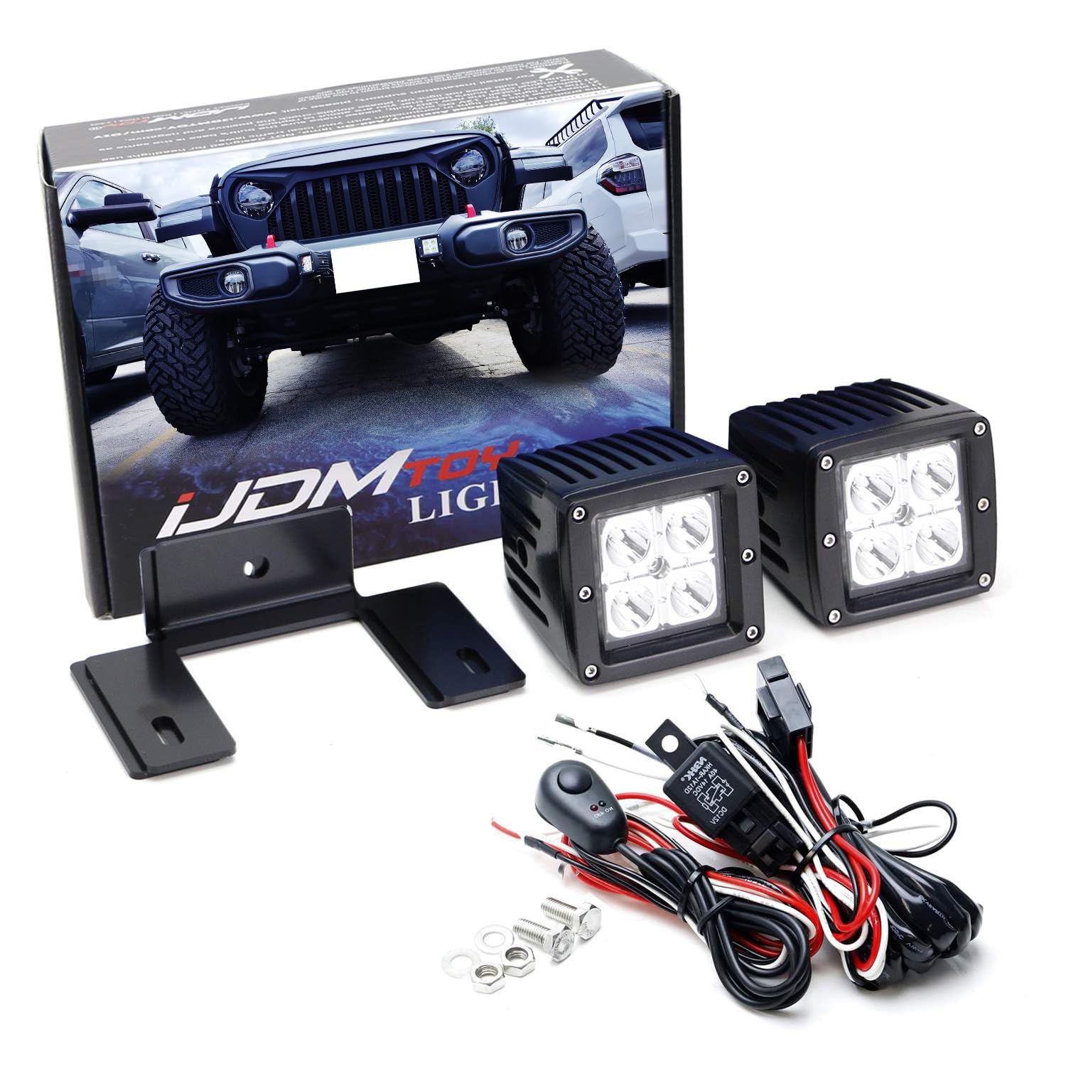 foger strawberry banana flavor iJDMTOY Universal Fit License Plate Frame Mount 3-Inch LED Pod Fog Driving Light Kit, Include (2) 2x2 24W LED Cubic, Mounting Brackets & Relay Wiring Kit : Automotive Nicotine Strength:6MG Vape Kit Features: Internal Battery Breeze Pro Mint: Complete IP67 Voltage