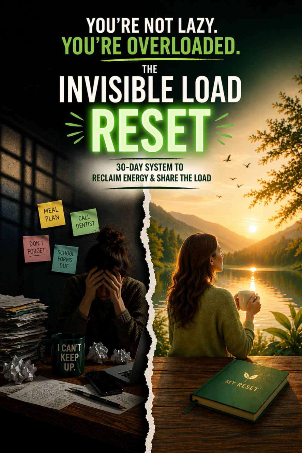 The Invisible Load Reset: A 30-Day Burnout Recovery Journal for Women to Reduce Mental Load, Reclaim Energy, and Set Boundaries Without Guilt