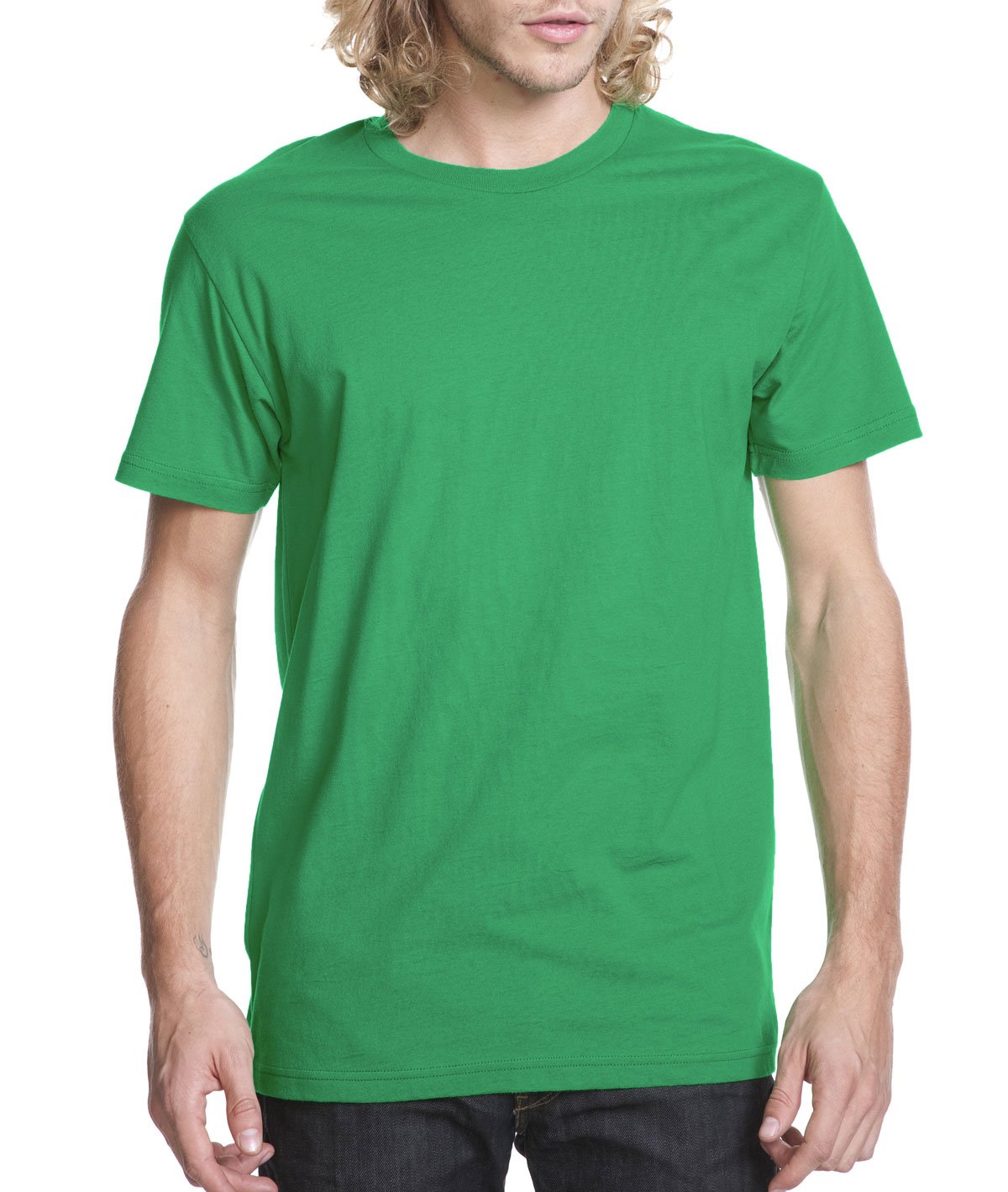 Next Level Mens Premium Fitted Short-Sleeve Crew T-Shirt - Medium - Kelly Green