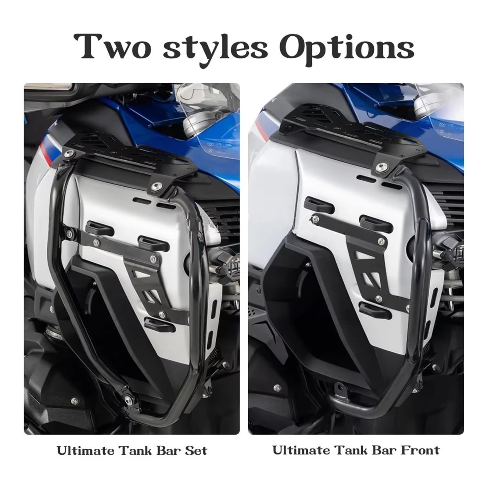 Pare-Choc pour Moteur De Moto pour BMW pour R1300GSA pour R1300GS pour ADV 2024-garde De Réservoir De Moteur Pare-Chocs Protection Cadre Barre Crash D'autoroute(Tank Bar Front)