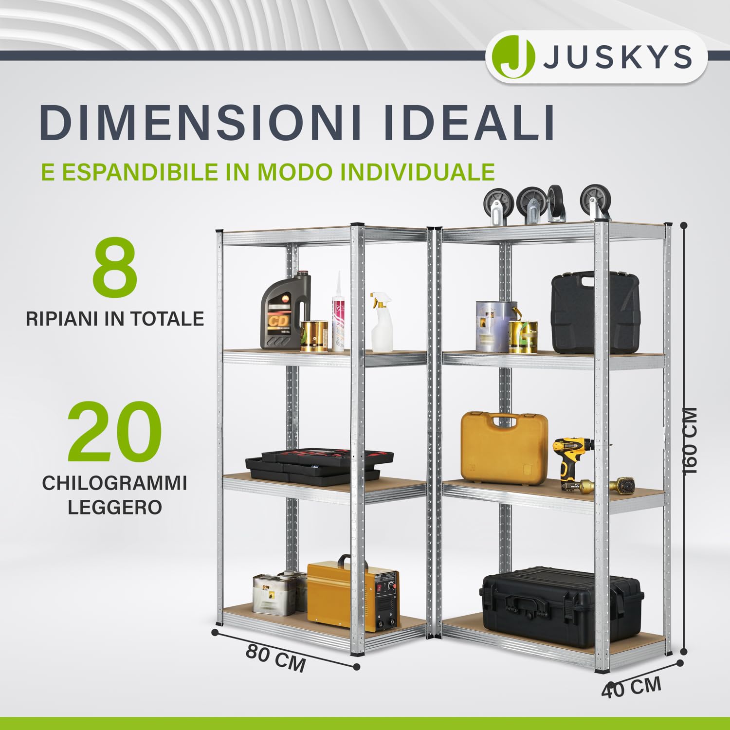 Stagecaptain Heavyrack Scaffale Magazzino Ripiani In Legno Rosso Max 875 Kg Set 2x