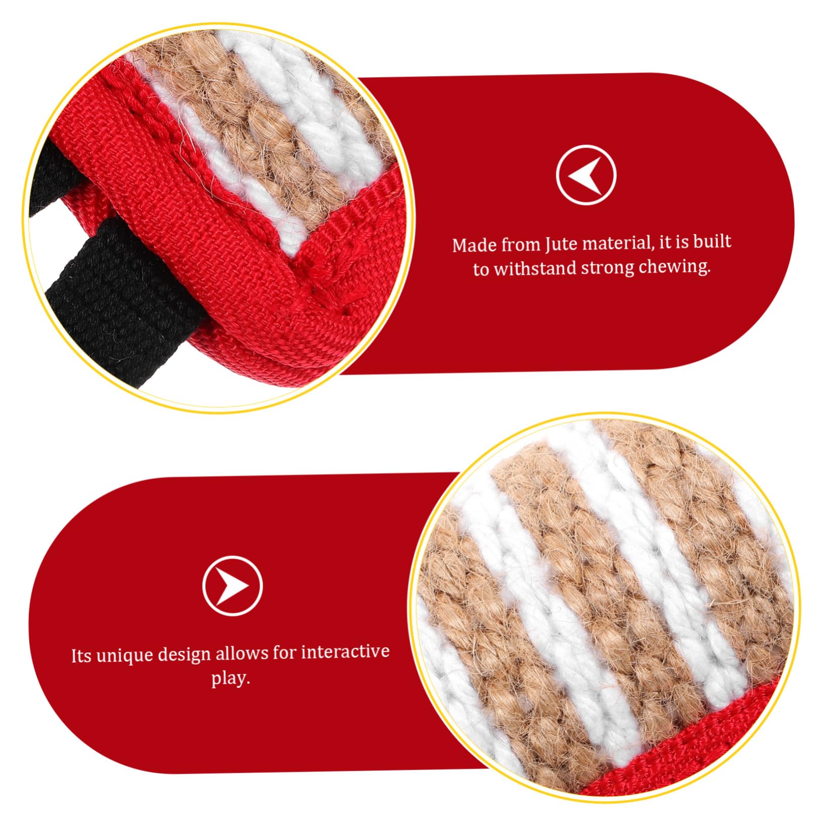 BESPORTBLE 5piezas Juguete Interactivo para Almohada De Morder De Yute Resistente Juguete De para Entrenamiento De para Aliviar El Aburrimiento y La Diversión Familiar