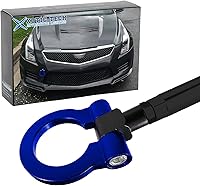 Vista 15 de Xotic Tech Sport Track Racing Style CNC Aluminio Tornillo de remolque Parachoques delantero compatible con Mazda 3 6 CX-5 MX-5 o Cadillac XLR o Negro