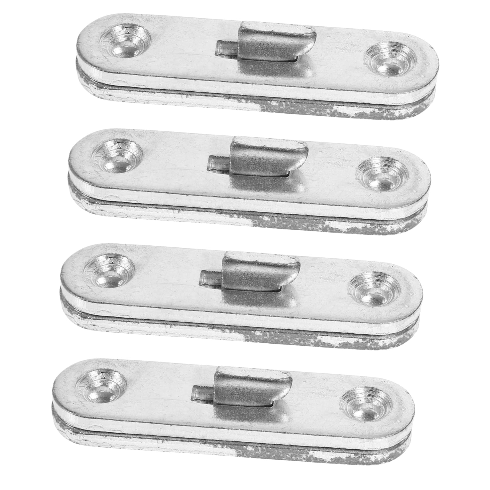 BUGUUYO 4 Pairs Bed Hinge Bed Frames Hinges Braces Bedframe Headboards Bed Stand Bed Shelf Bed Frame Hardware Wood Bed Rail Fasteners Bed Rail Brackets Bed Rail Fittings Iron Heavy