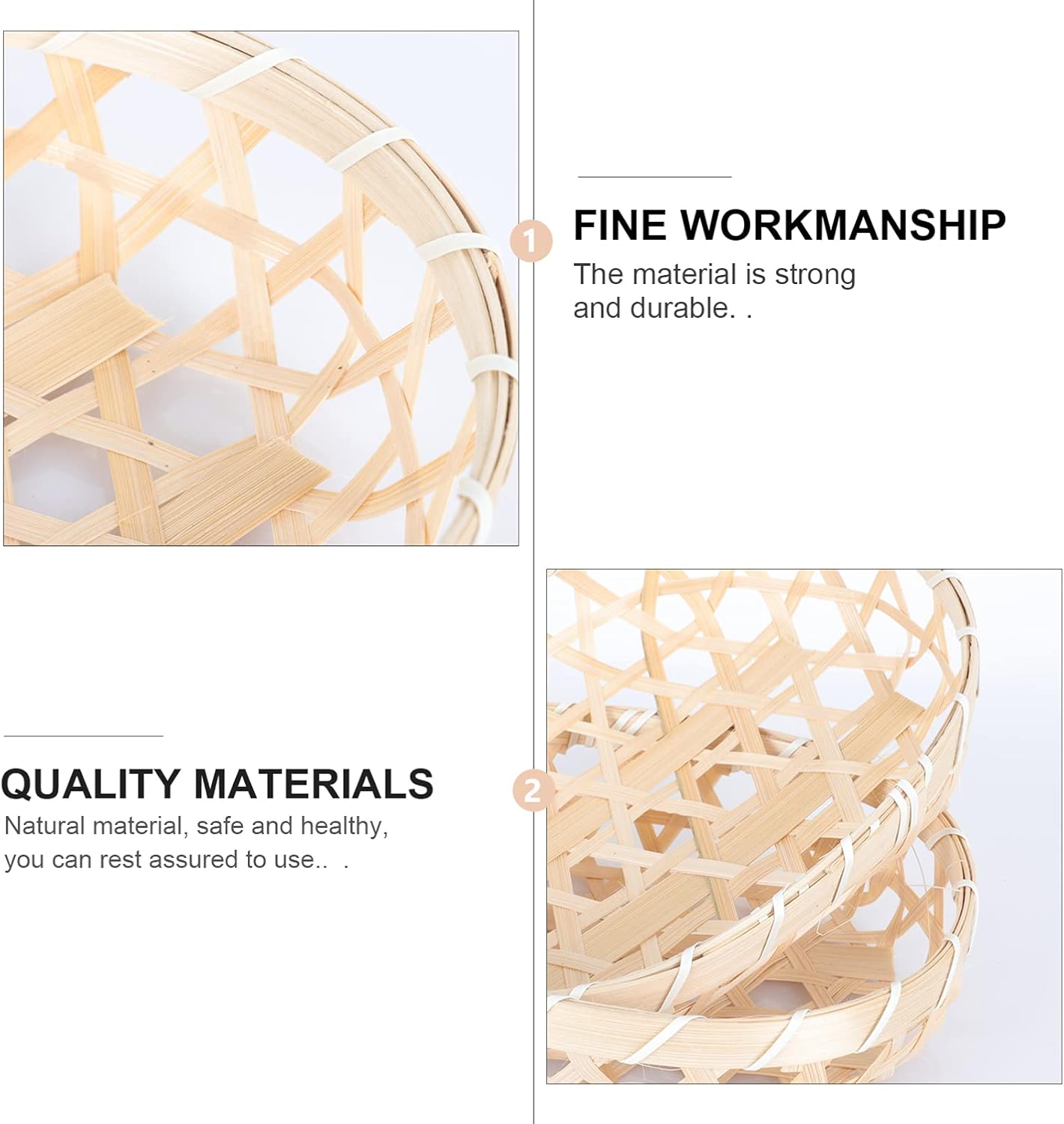 4pcs Fried Wowen Rural Dessert Rattan Trays Supplies Picnic Vegetables Sandwiches Sundries Wicker Basket Handmade Oval Boat Decorative Restaurant Burgers Small Hamburgers Display Skimmer