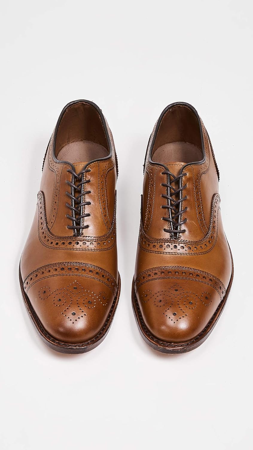 Allen Edmonds Men's Strand Suede Cap Toe Oxford 7 Walnut