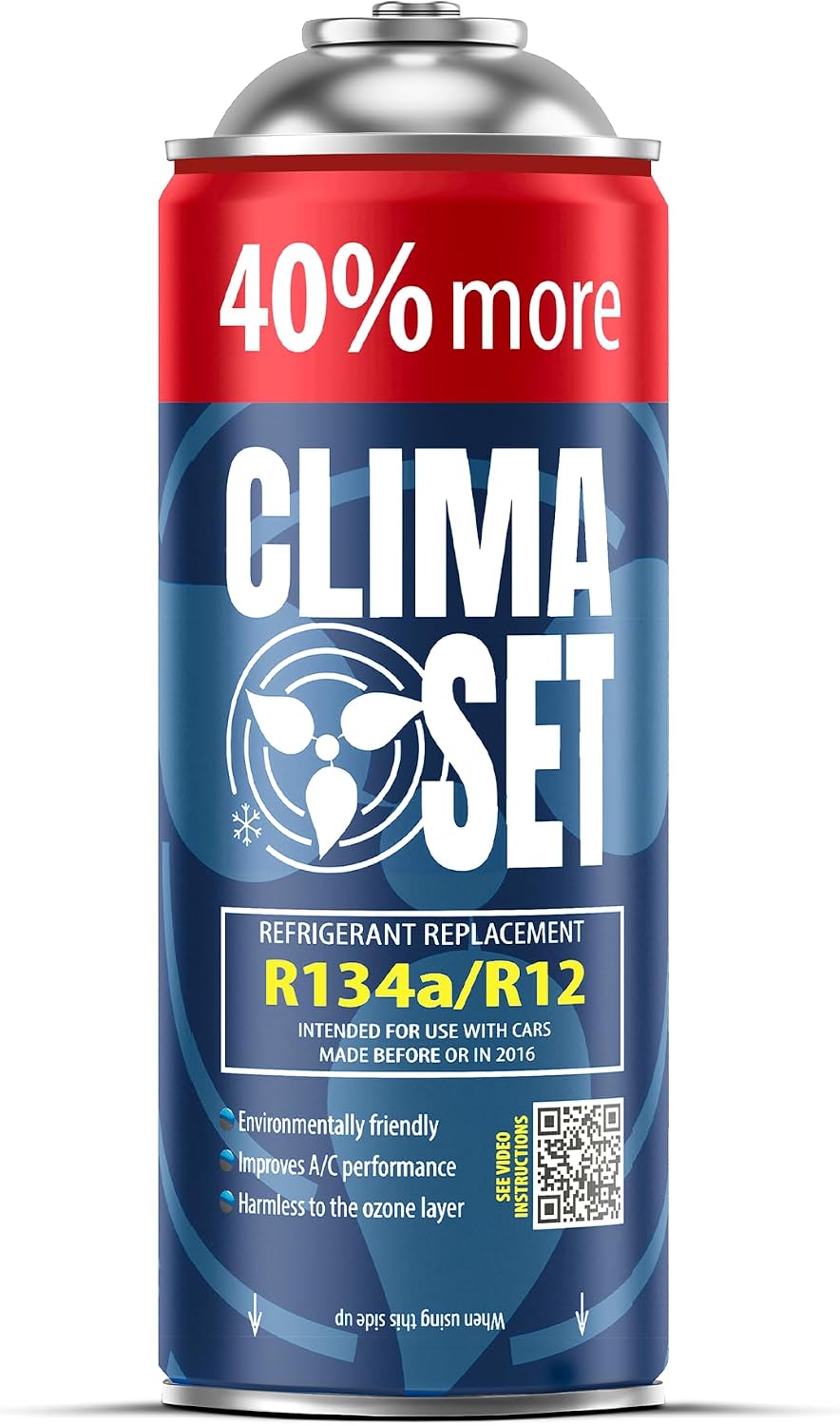 Cylindre de R134a – kit de recharge climatisation voiture