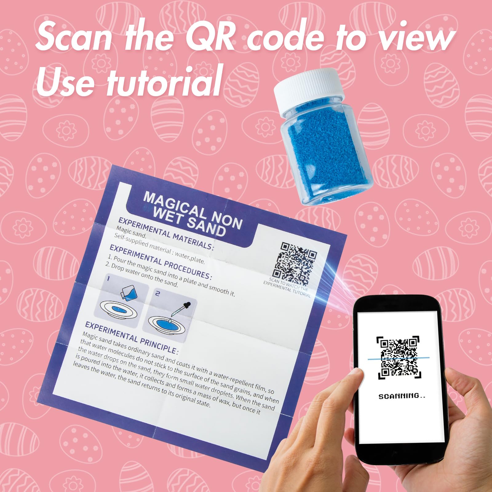 6Pcs Easter Eggs Science Experiments for Kids Party Favors Supplies for Easter Egg Hunt Basket Stuffers Fillers Classroom Prize Supplies - 4