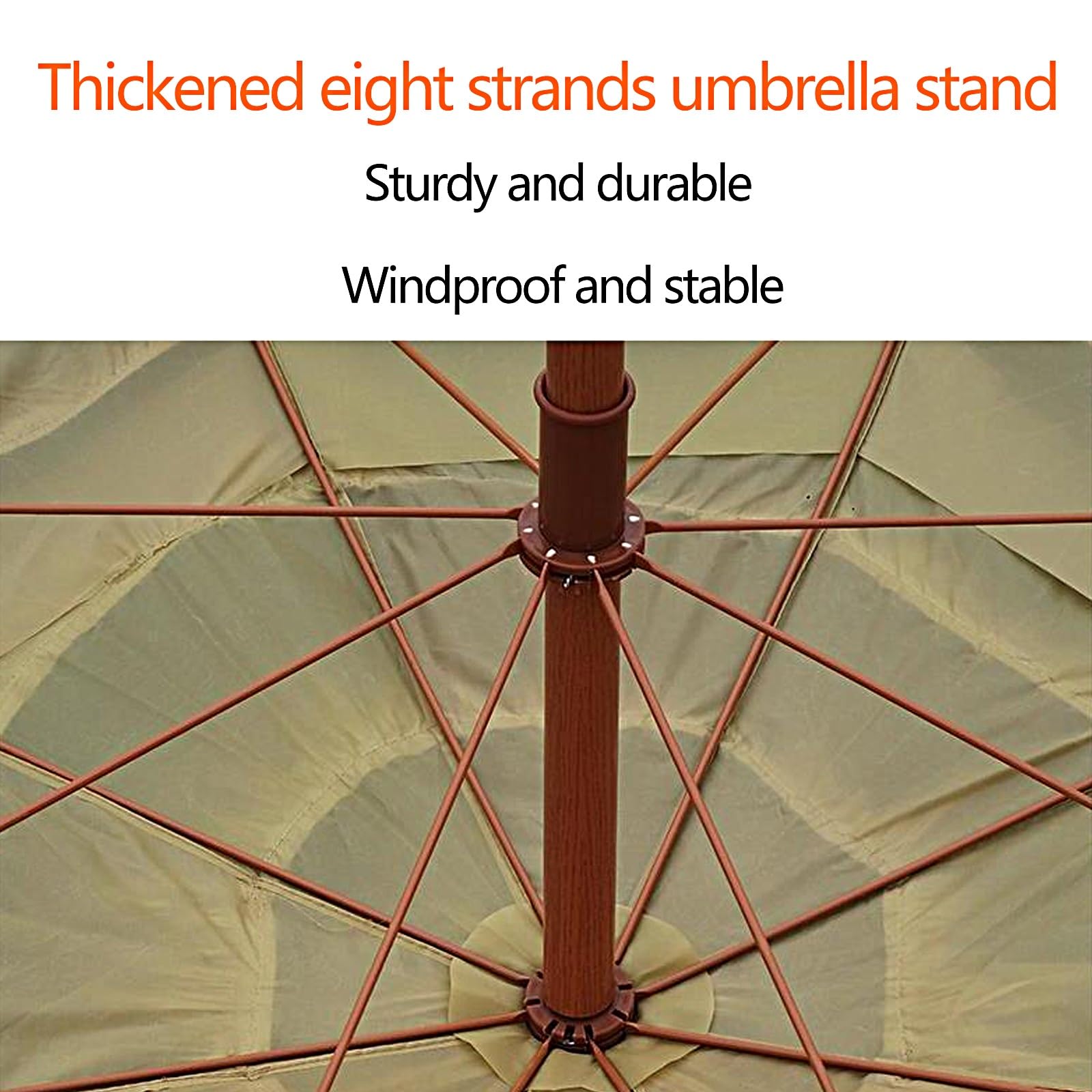 Sombrillas de Playa Antiviento Parasol de Simulación de Paja para Piscina Exterior Balcones Jardines Hoteles Playas Color Natural(Color:Natural A)